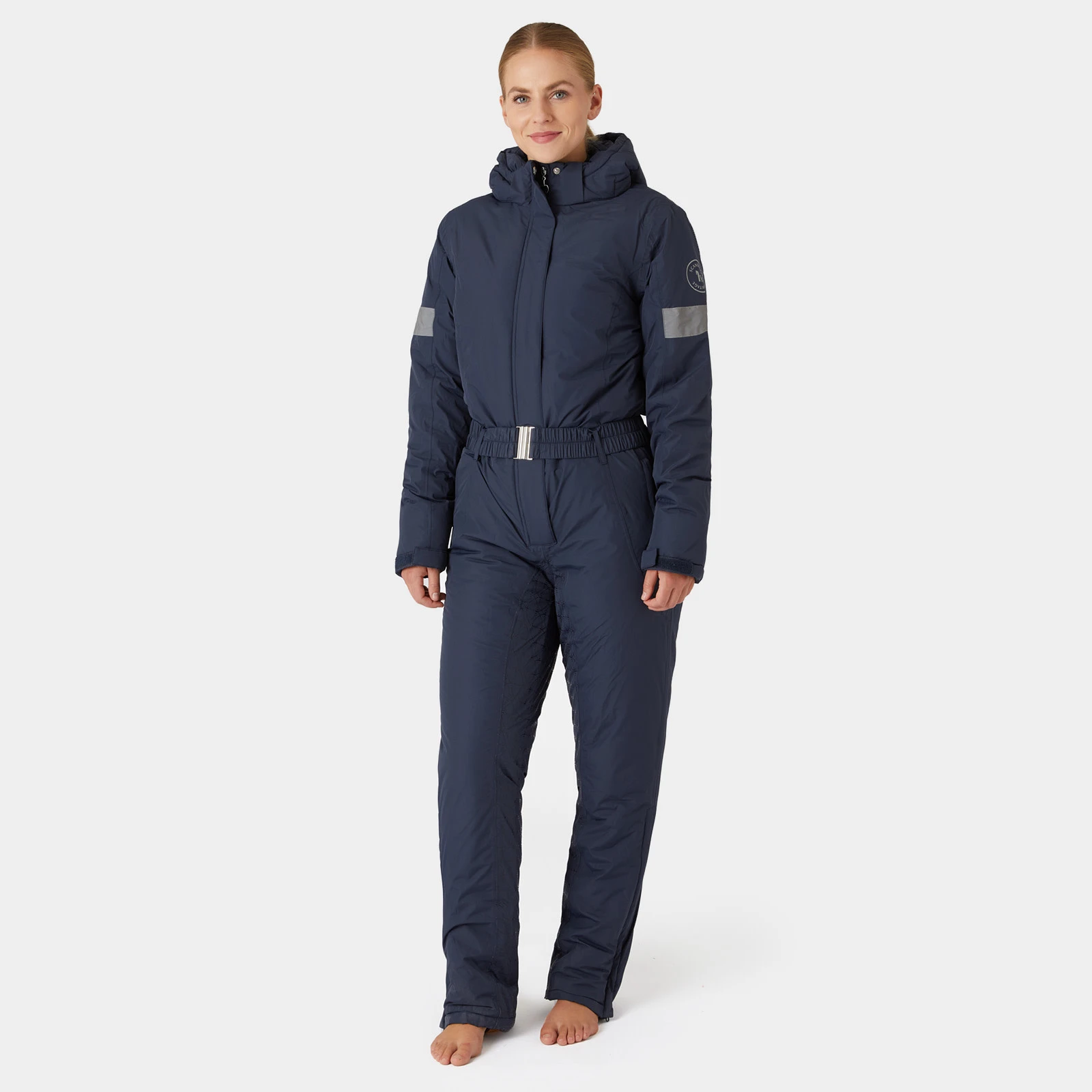 Horze Annica Womens Waterproof Padded Overall - Inkwell Navy 4 Horze Annica Womens Waterproof Padded Overall - Inkwell Navy - Image 2