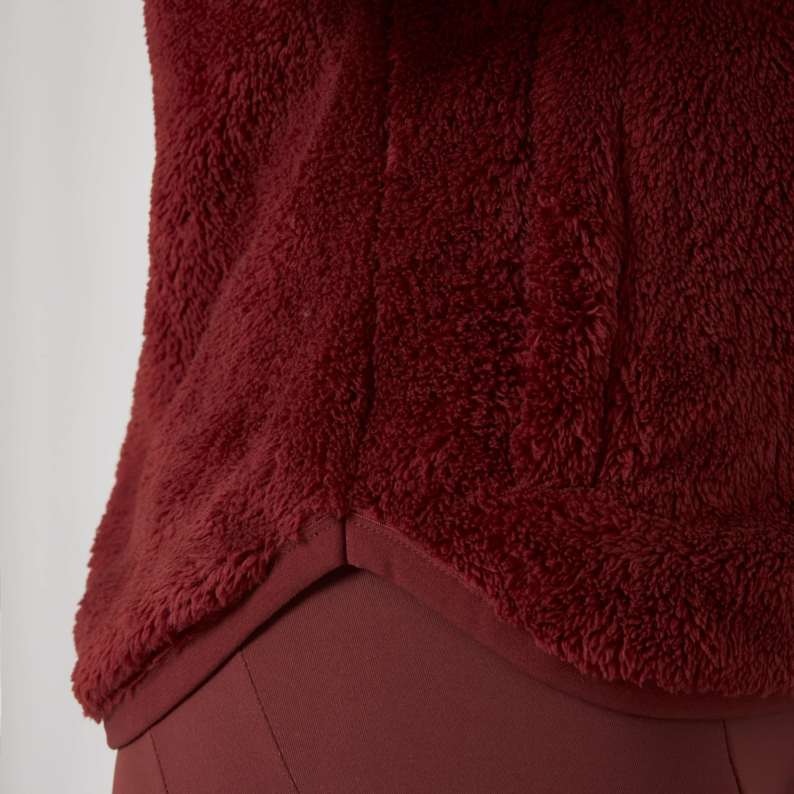 Horze Merida Womens Fleece Jacket - Merlot 4 Horze Merida Womens Fleece Jacket - Merlot - Image 2