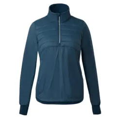 Horze Annika Womens Fleece Lined Pullover Jacket - Reflecting Pond