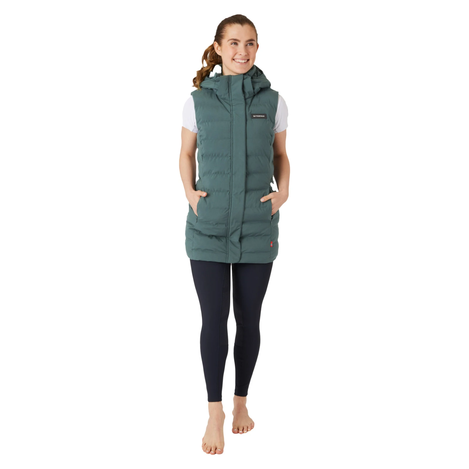 B Vertigo Celeste Womens Waterproof Vest - Jungle Green 5 B Vertigo Celeste Womens Waterproof Vest - Jungle Green - Image 3