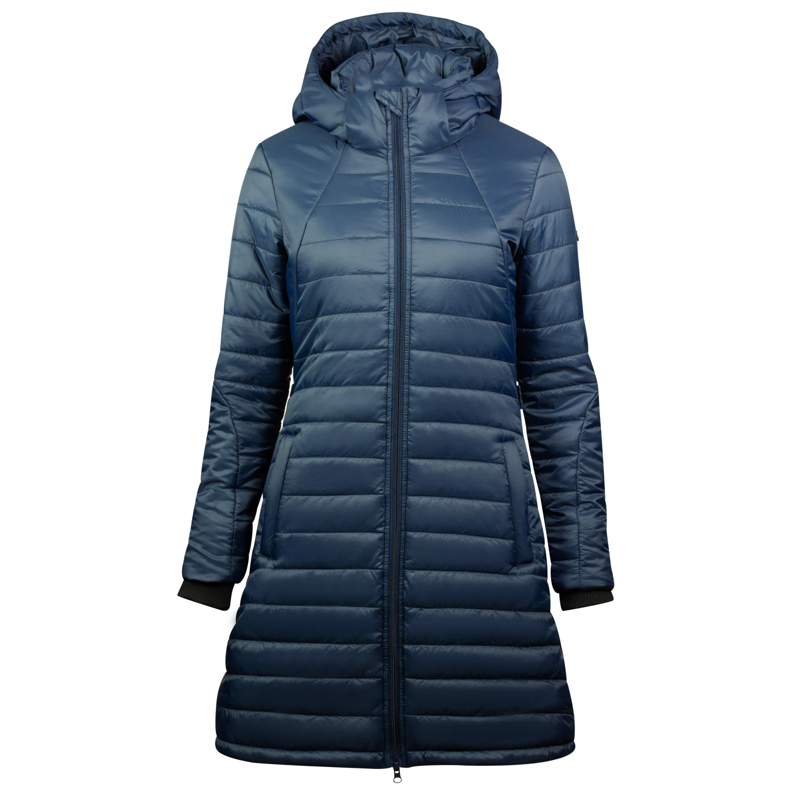 Horze Womens Charlotte Long Riding Jacket - Dark Navy 4 Horze Womens Charlotte Long Riding Jacket - Dark Navy - Image 2