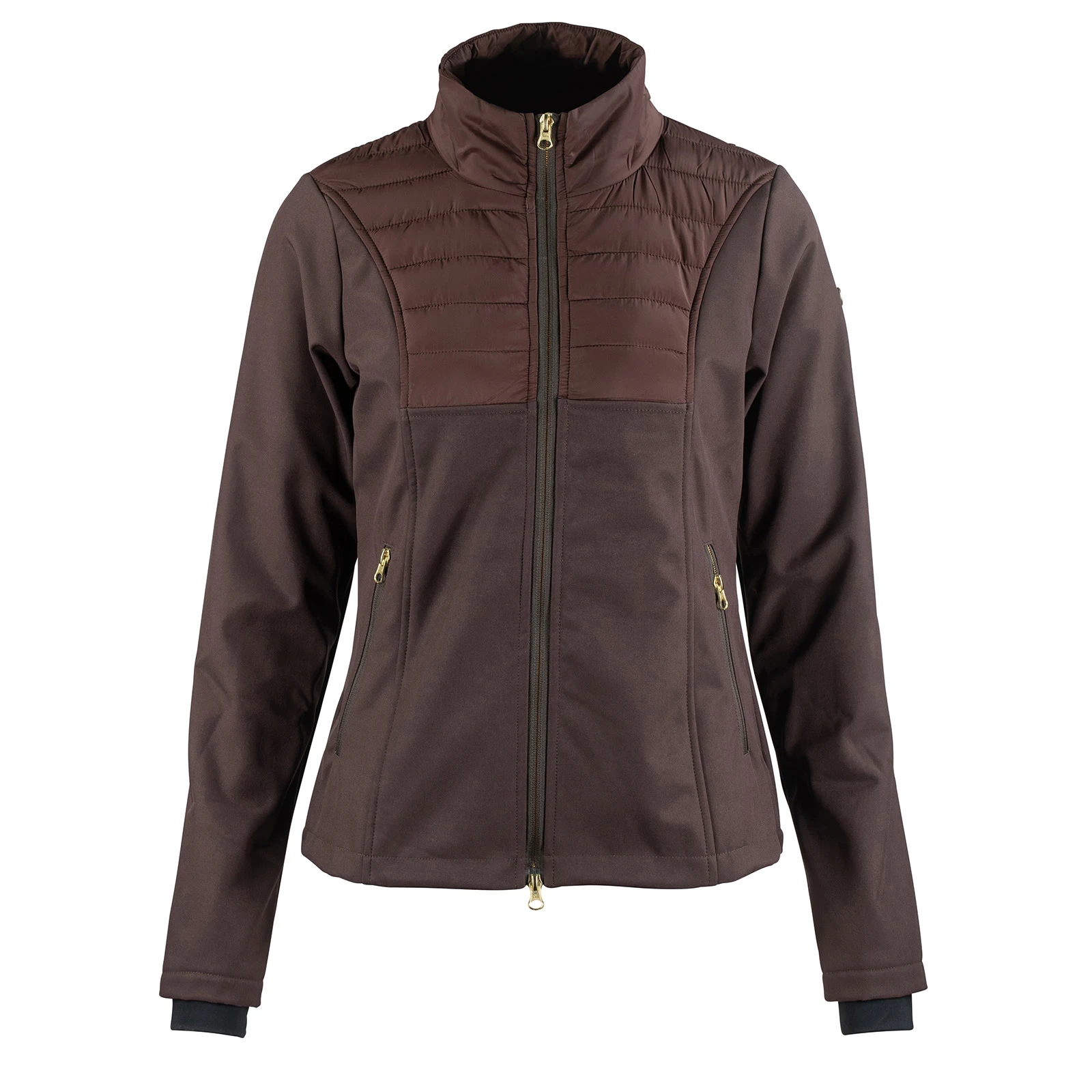 Horze Maeve Womens Softshell Hybrid Jacket - Chocolate Chip Brown 9 Horze Maeve Womens Softshell Hybrid Jacket - Chocolate Chip Brown - Image 7