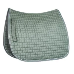 Horze Adepto Dressage Saddle Pad - Beetle Khaki Green