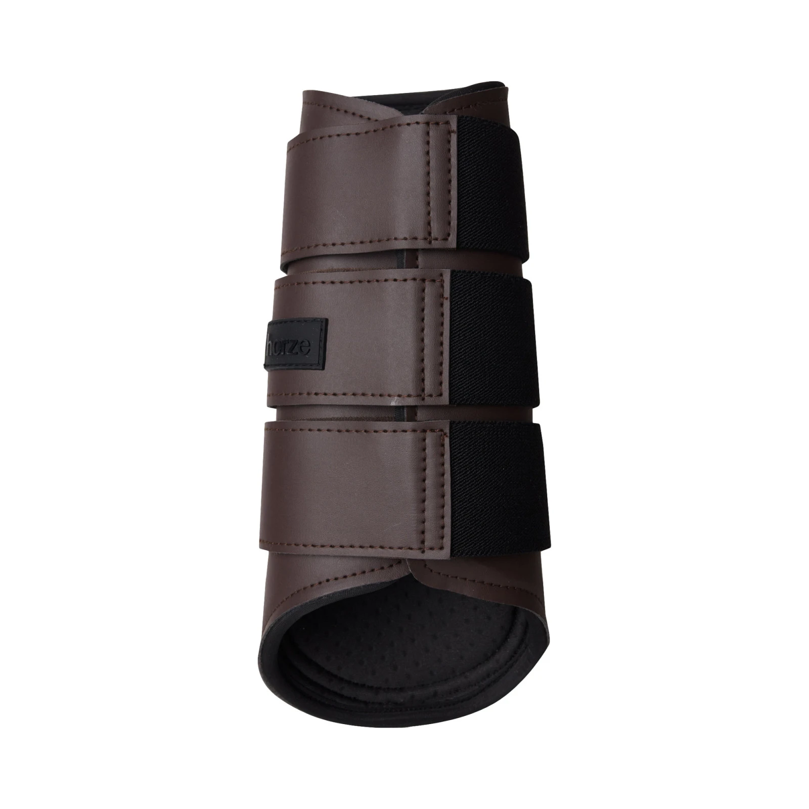 Horze Noir Brushing Boots - Iron Grey Brown 4 Horze Noir Brushing Boots - Iron Grey Brown - Image 2