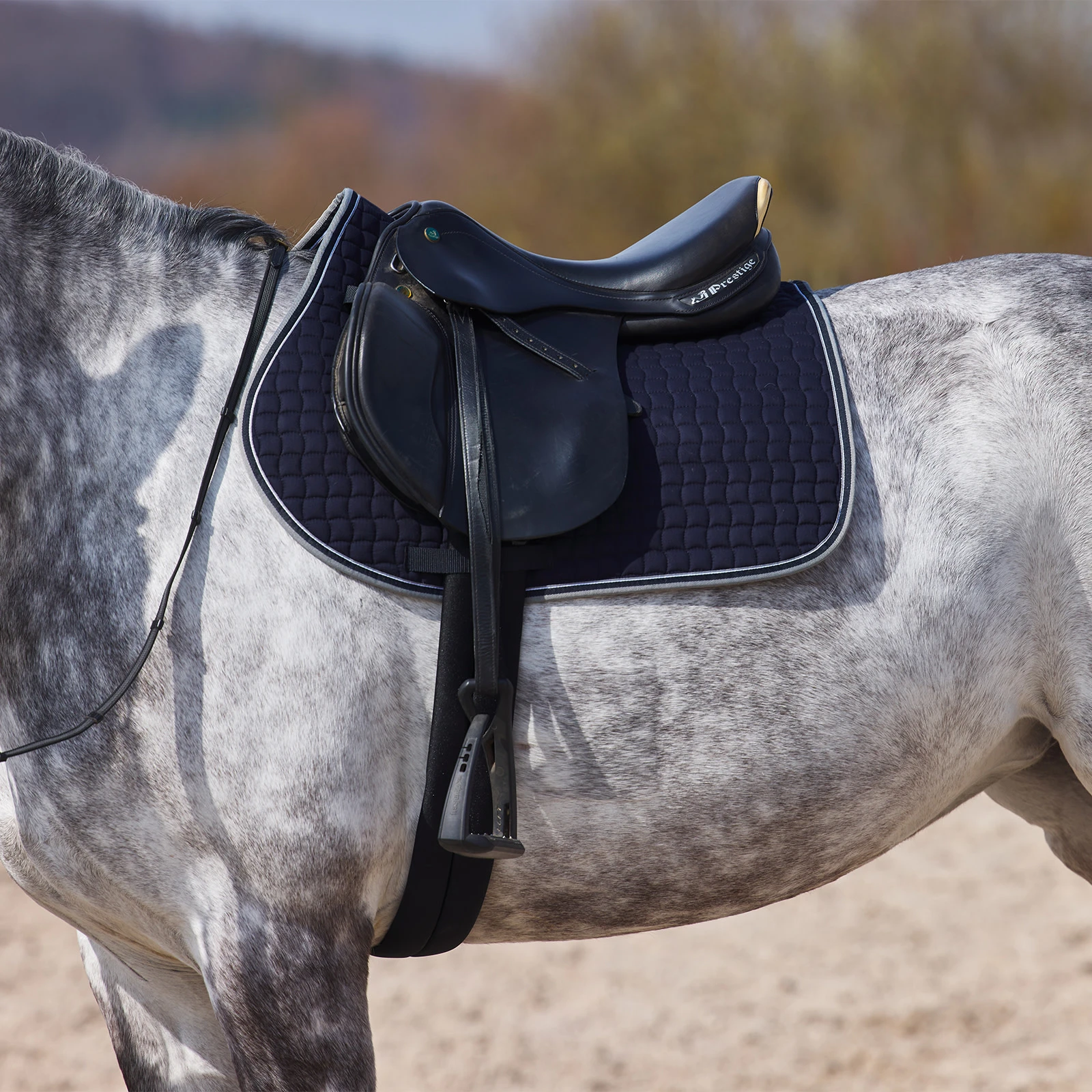 Horze Adepto All Purpose Saddle Pad - Dark Navy 4 Horze Adepto All Purpose Saddle Pad - Dark Navy - Image 2