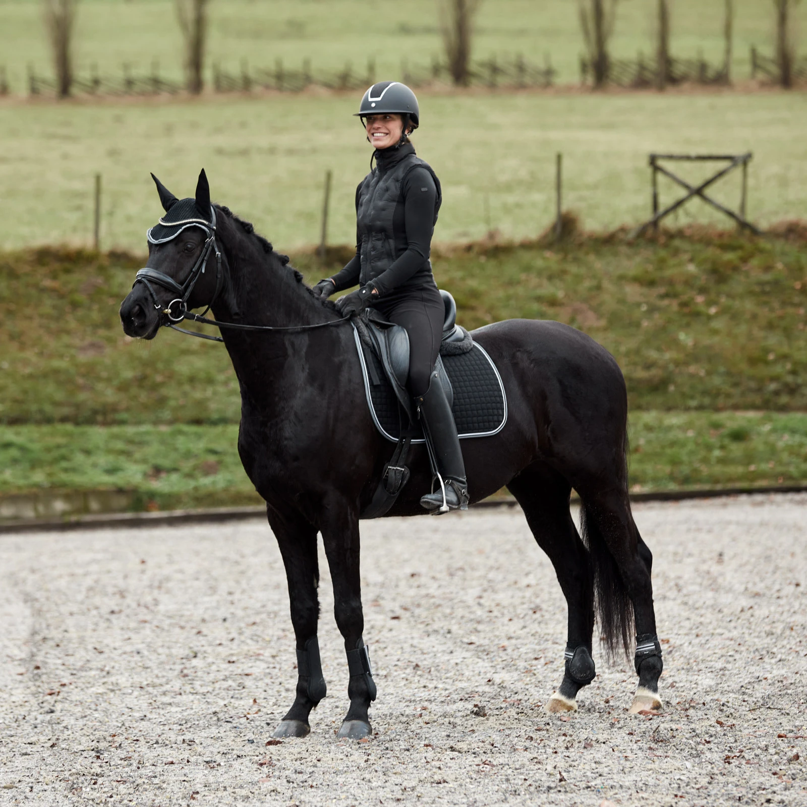 Horze Adepto Tendon Boots - Black 5 Horze Adepto Tendon Boots - Black - Image 3