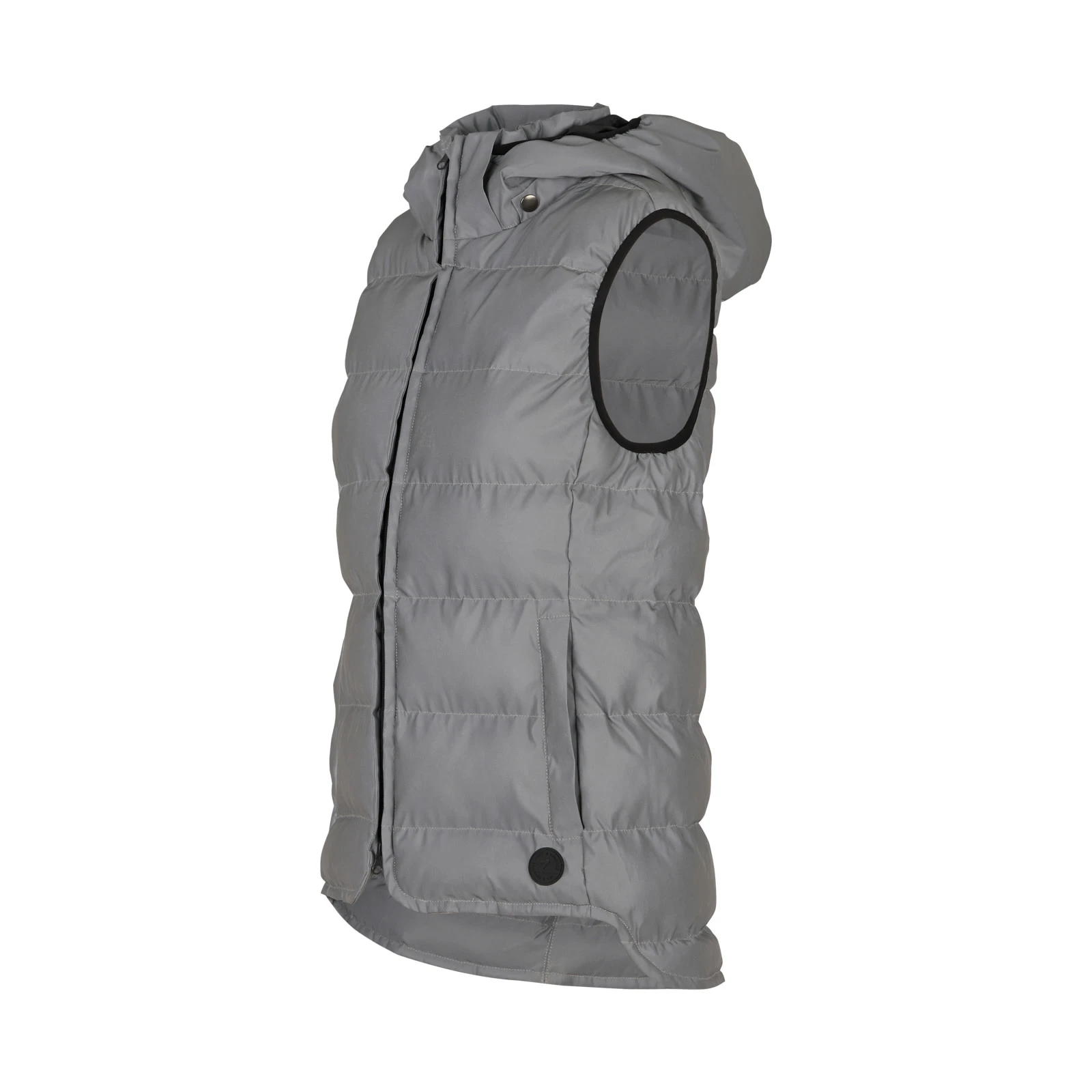 Horze Womens Reflective Padded Vest - Reflective Silver 5 Horze Womens Reflective Padded Vest - Reflective Silver - Image 3
