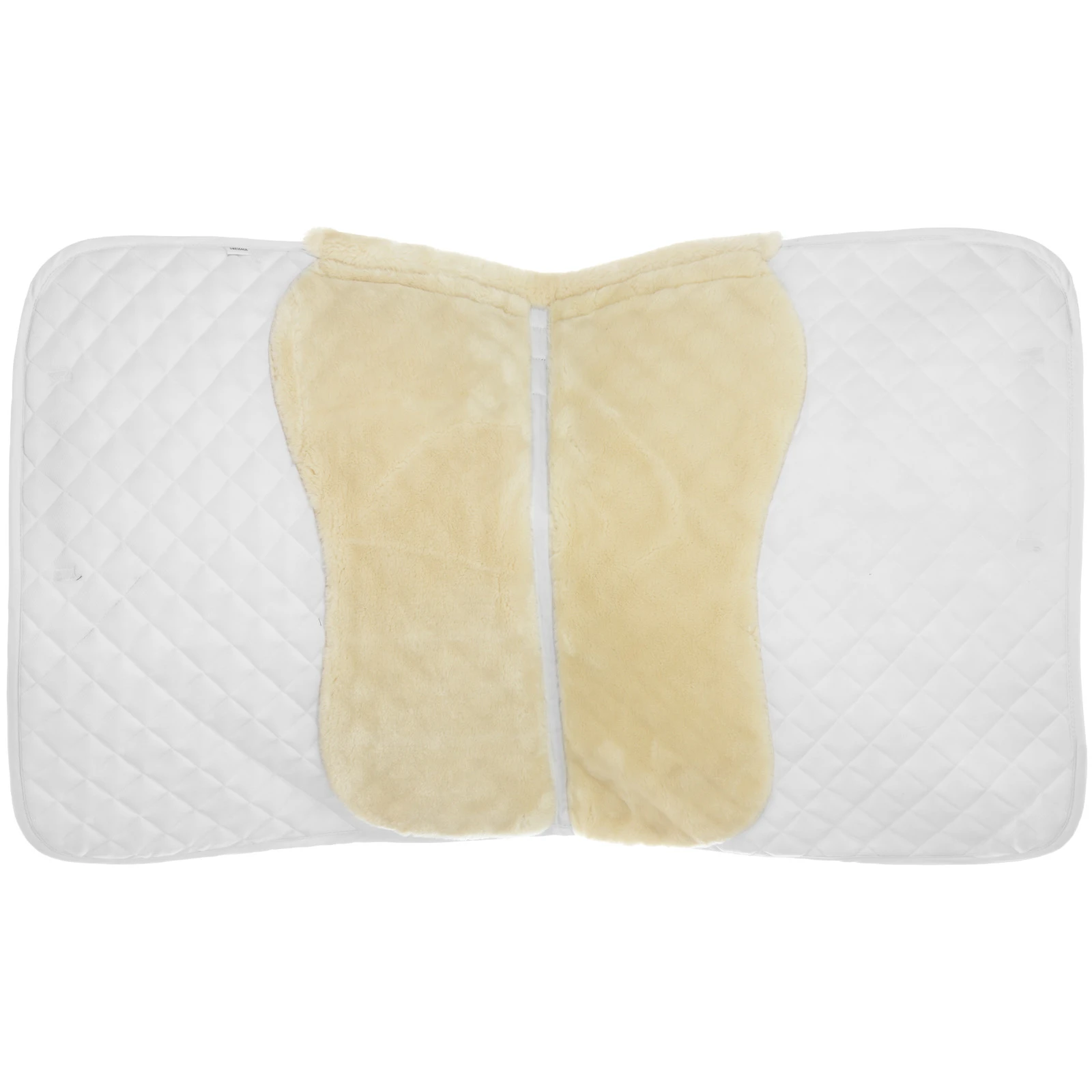 Equinavia Oslo Dressage Ultra Fleece Square Pad - White/Ivory White 4 Equinavia Oslo Dressage Ultra Fleece Square Pad - White/Ivory White - Image 2