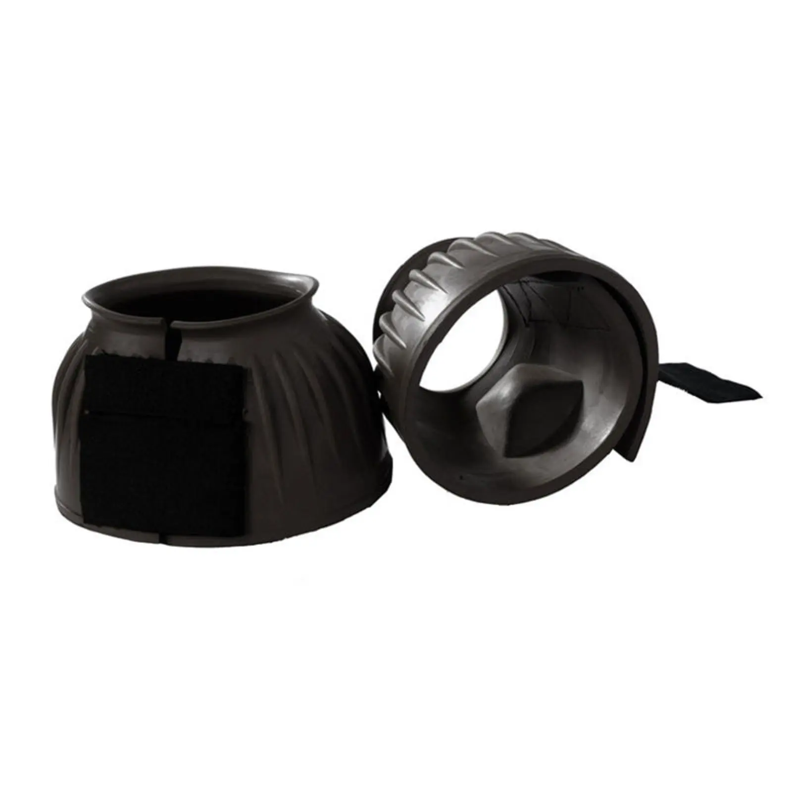 Horze No Turn Heavy Duty Bell Boots - Black 3 Horze No Turn Heavy Duty Bell Boots - Black