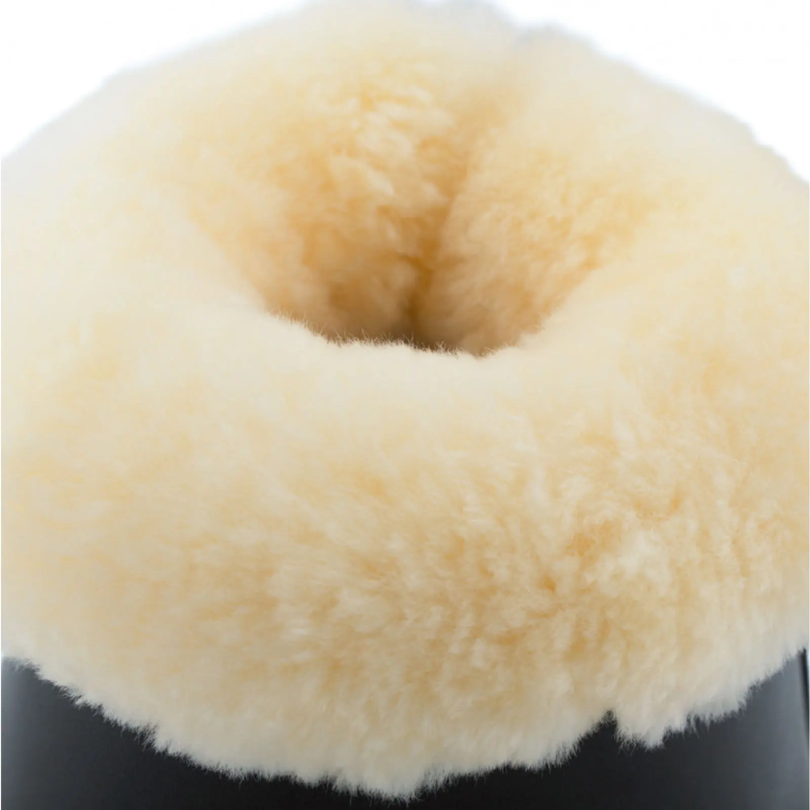 Horze Salerno Sheep Skin Bell Boots - Black 6 Horze Salerno Sheep Skin Bell Boots - Black - Image 4