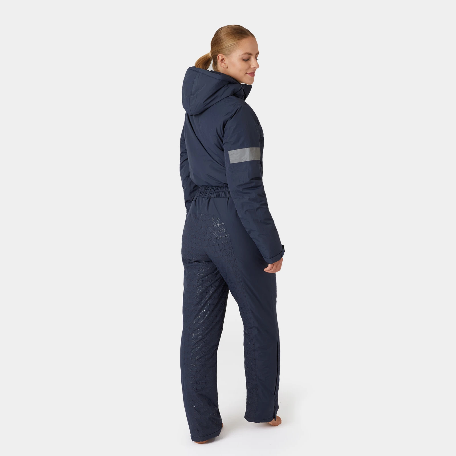 Horze Annica Womens Waterproof Padded Overall - Inkwell Navy 5 Horze Annica Womens Waterproof Padded Overall - Inkwell Navy - Image 3