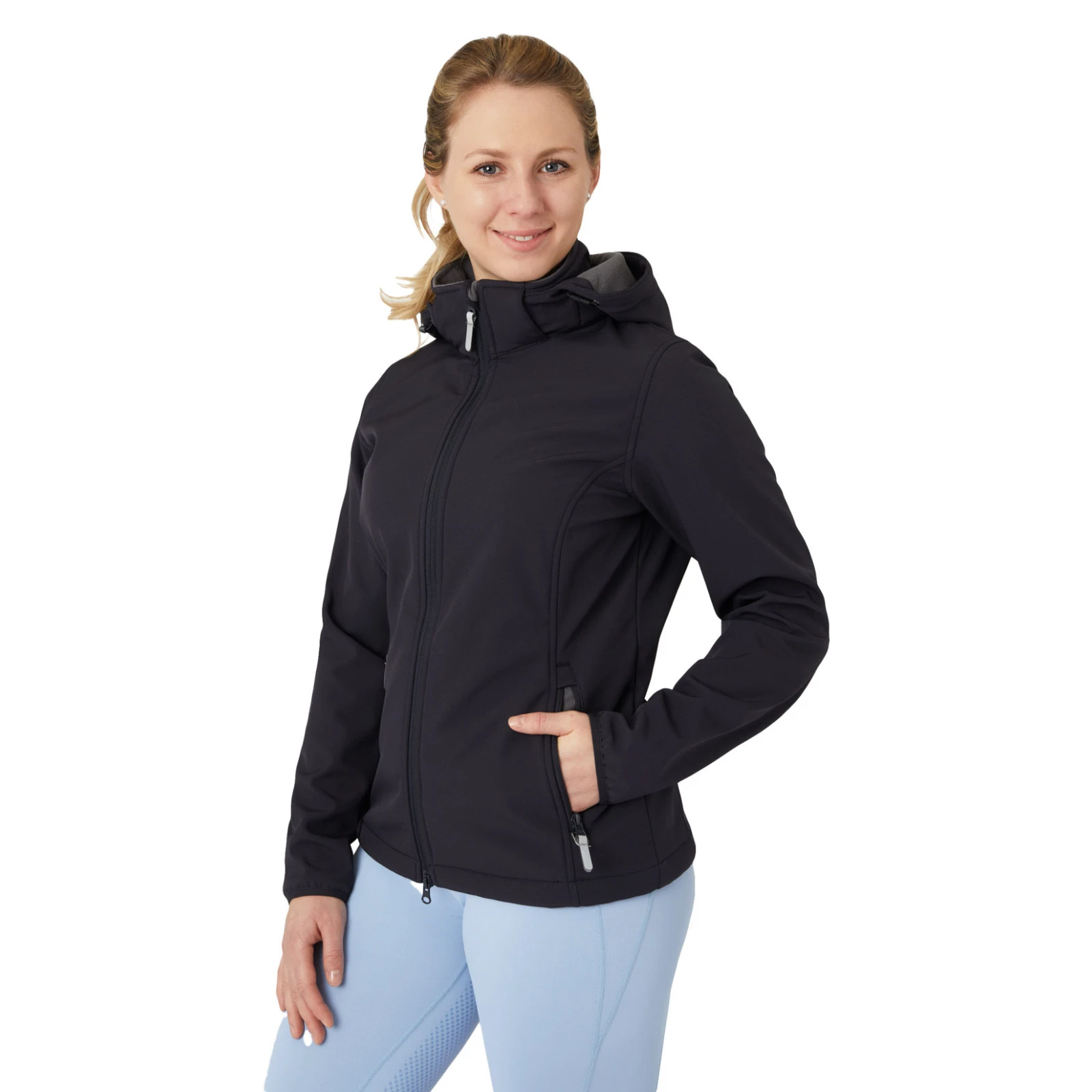 Horze Trisha Womens Softshell Jacket - Dark Navy 5 Horze Trisha Womens Softshell Jacket - Dark Navy - Image 3