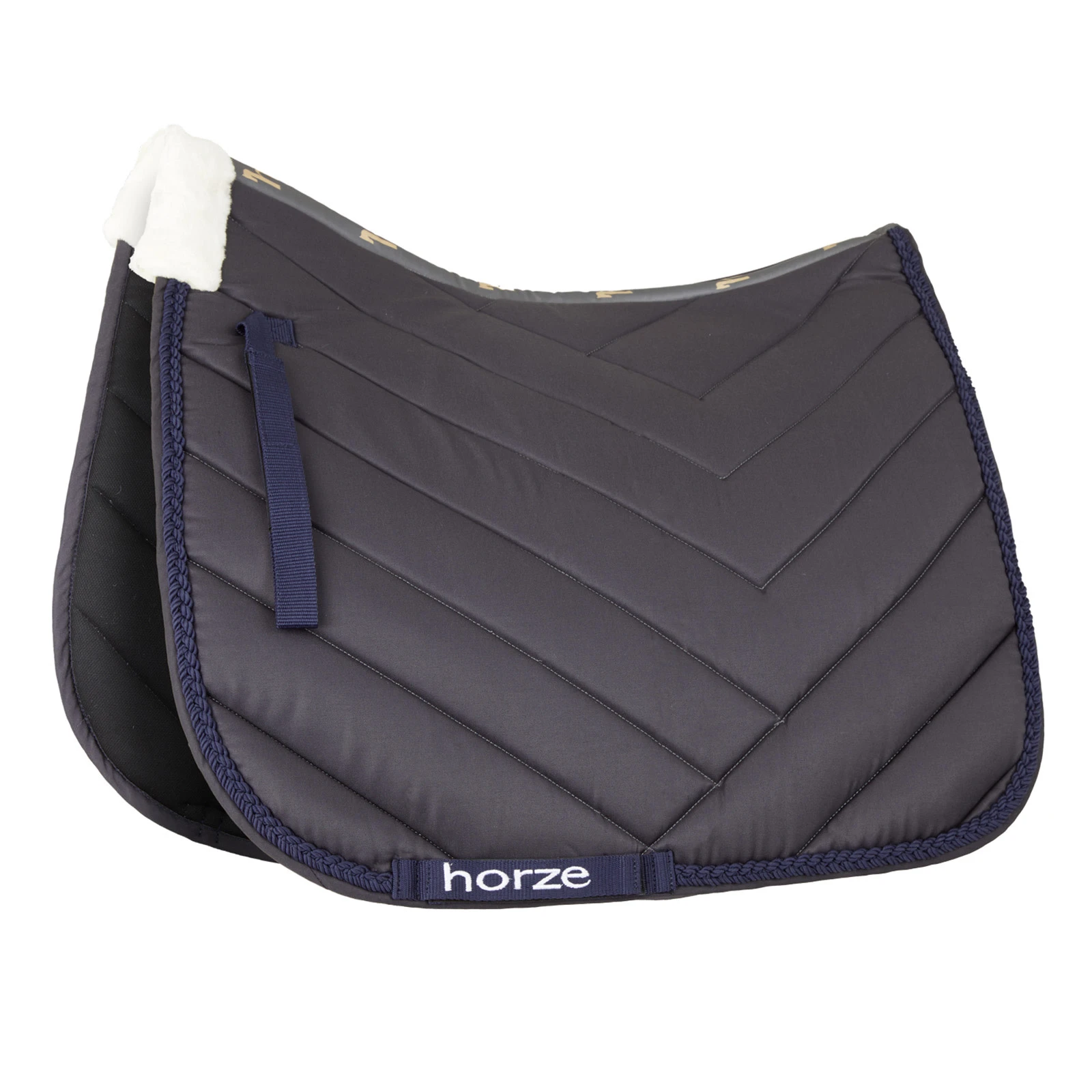 Horze Victoria Dressage Saddle Pad - Beetle Khaki Green 8 Horze Victoria Dressage Saddle Pad - Beetle Khaki Green - Image 6
