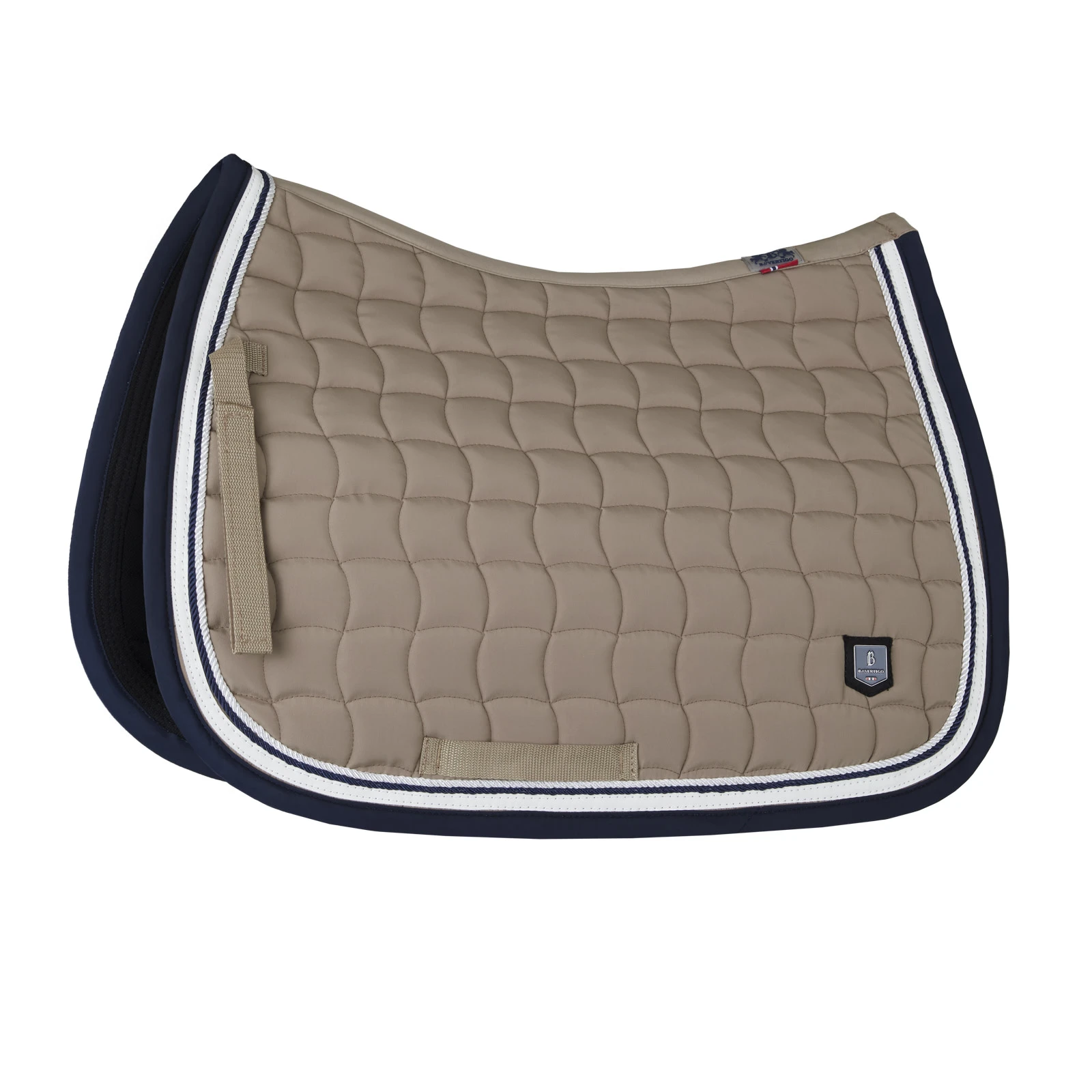 B Vertigo Cameron Double Corded All Purpose Saddle Pad - Fossil Brown 3 B Vertigo Cameron Double Corded All Purpose Saddle Pad - Fossil Brown