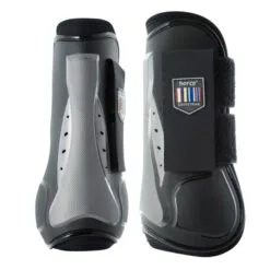 Horze Impact Air Shock Tendon Boots - Black