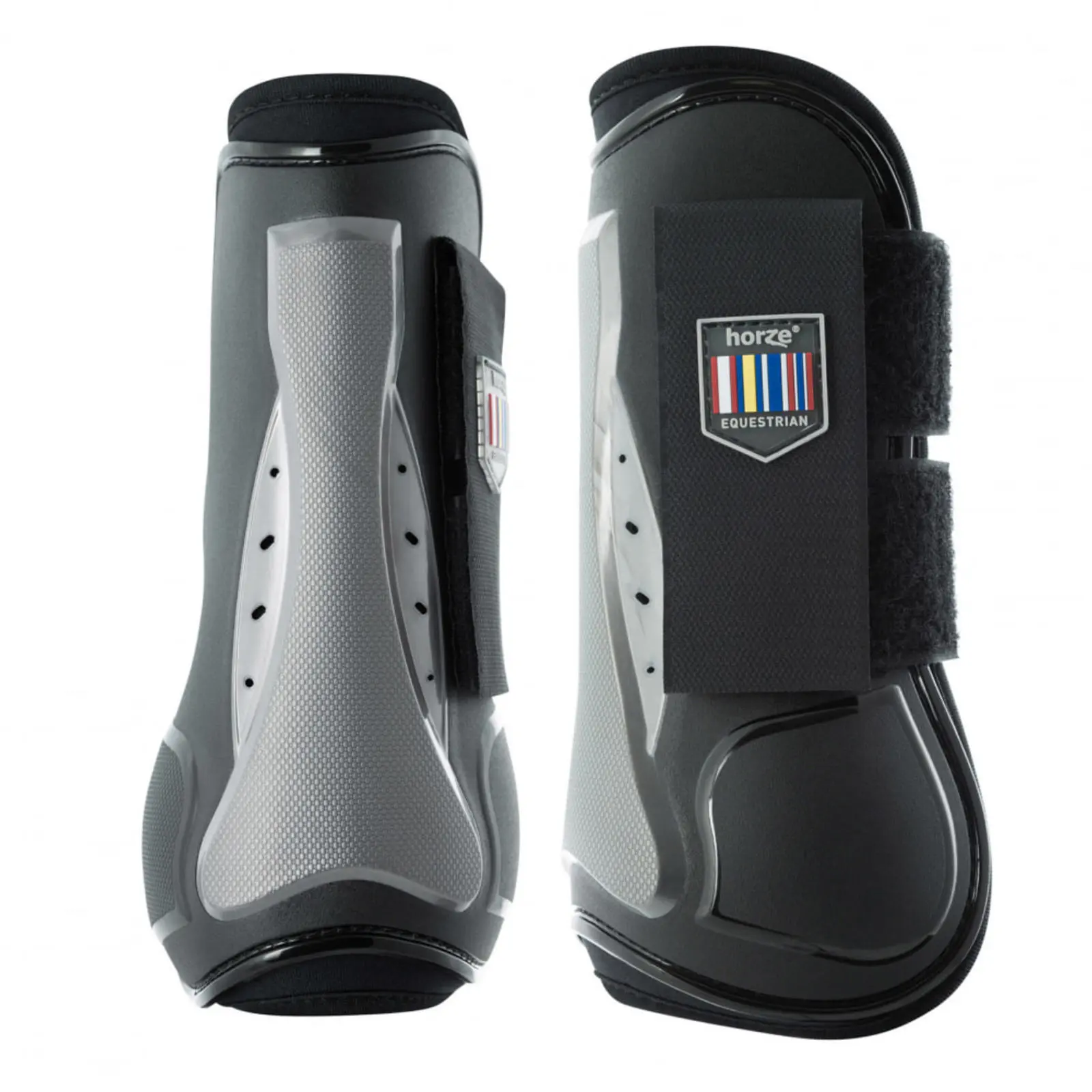 Horze Impact Air Shock Tendon Boots - Black 3 Horze Impact Air Shock Tendon Boots - Black