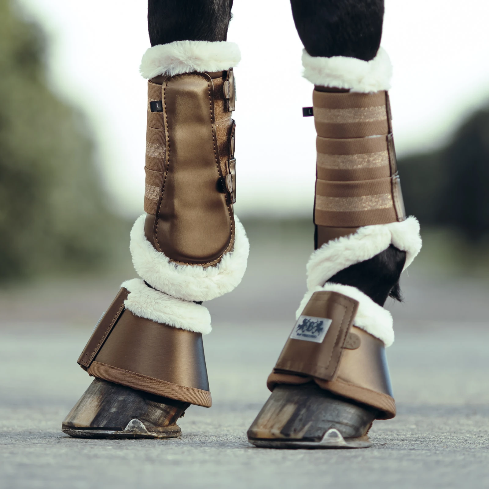 B Vertigo Drew Fleece Lined Brushing Boots - Cub Brown 4 B Vertigo Drew Fleece Lined Brushing Boots - Cub Brown - Image 2