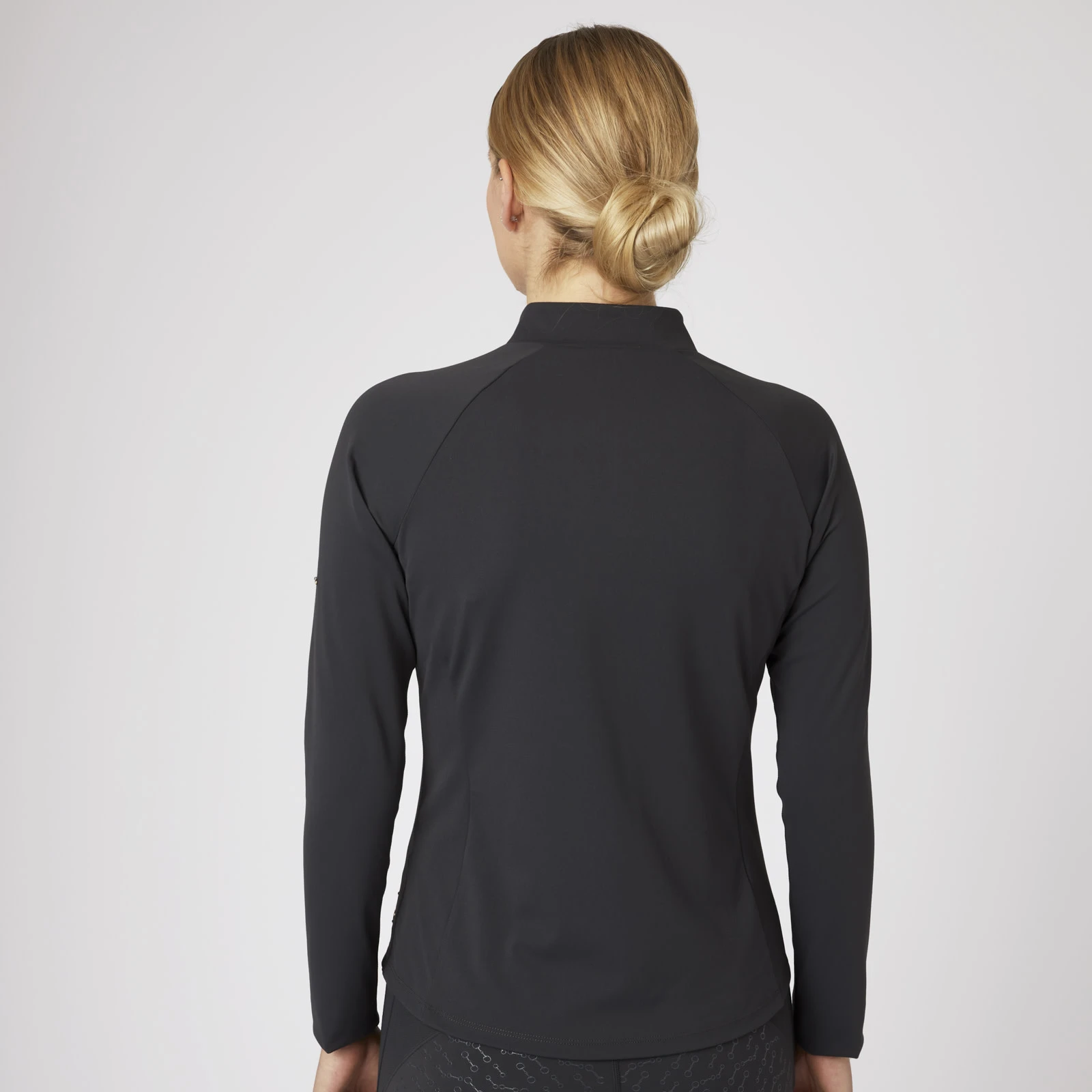 Horze Ciandra Womens UV Pro Technical Training Jacket - Charcoal Grey 6 Horze Ciandra Womens UV Pro Technical Training Jacket - Charcoal Grey - Image 4