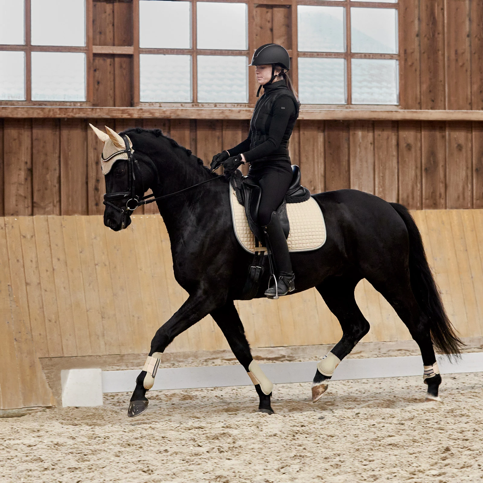 Horze Adepto Dressage Saddle Pad - Safari Brown 5 Horze Adepto Dressage Saddle Pad - Safari Brown - Image 3