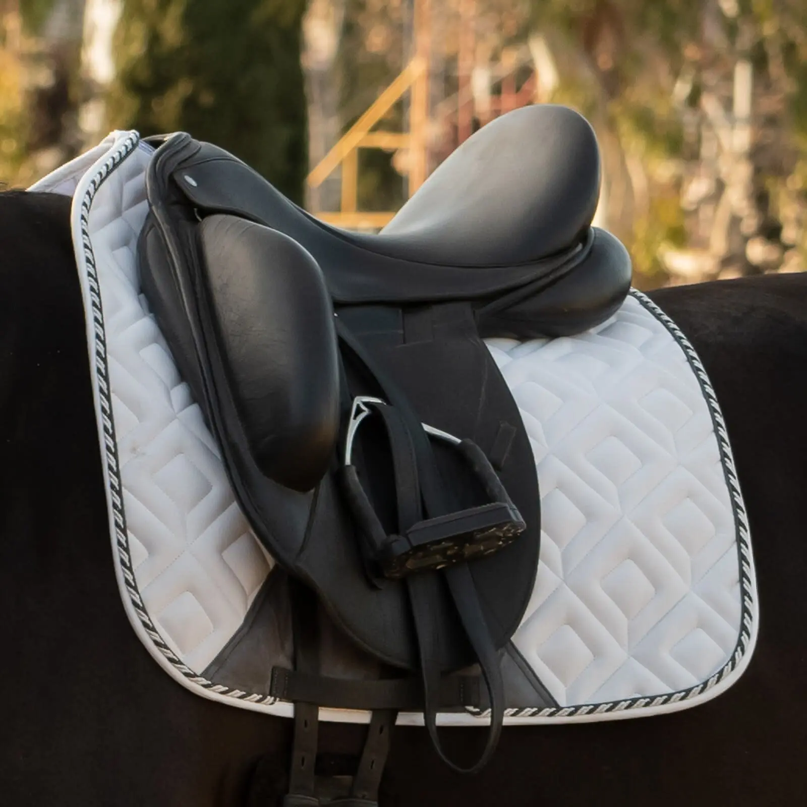 Equinavia Stockholm NordicAir Dressage Pad - White 4 Equinavia Stockholm NordicAir Dressage Pad - White - Image 2