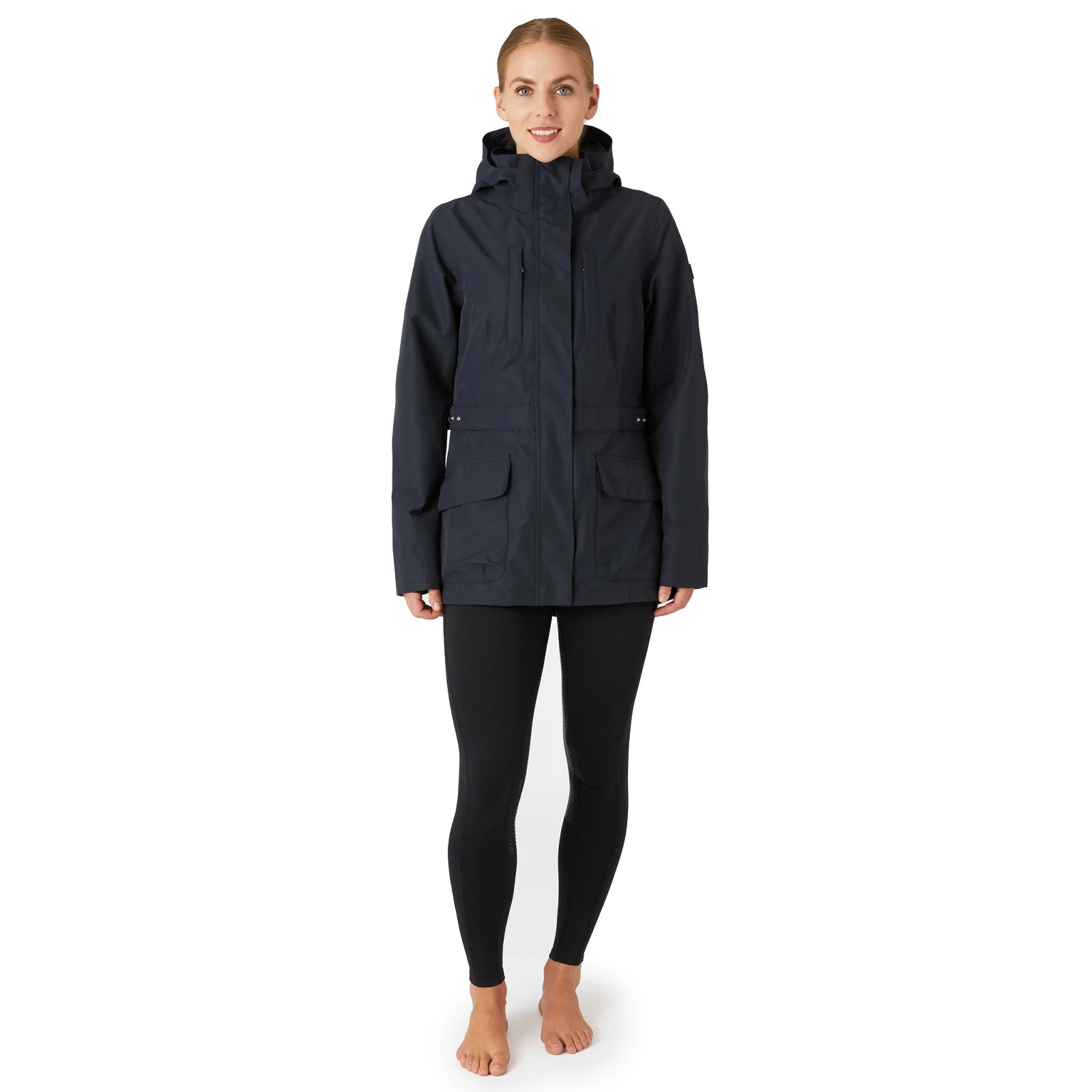 Horze Jadine Womens Winter Jacket - Dark Navy 6 Horze Jadine Womens Winter Jacket - Dark Navy - Image 4