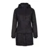 Horze Aurora Womens Padded Parka With Removable Hem - Black