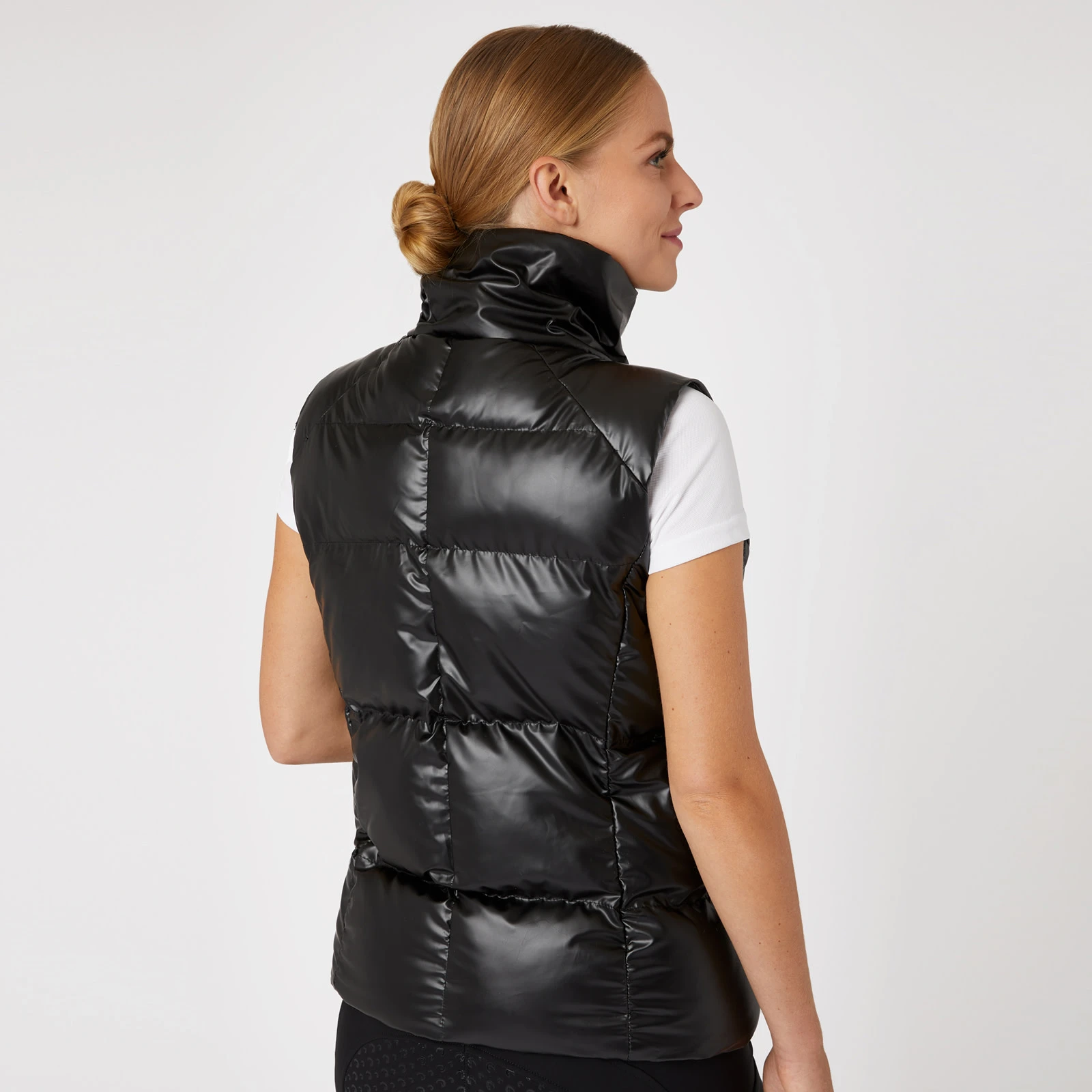 Horze Rianna Womens Shine Padded Vest - Black 5 Horze Rianna Womens Shine Padded Vest - Black - Image 3