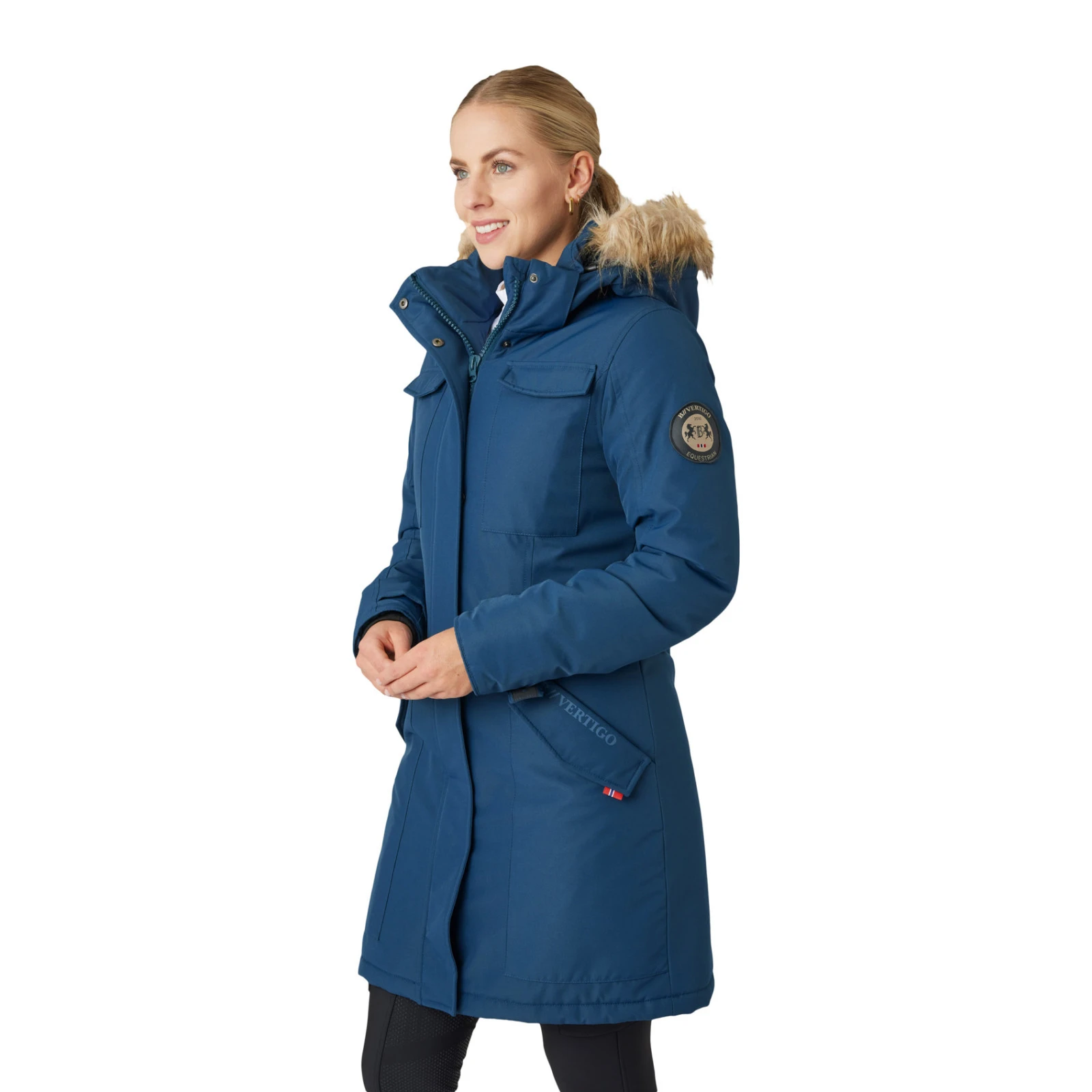 B Vertigo Gwen Womens Parka Riding Jacket - Reflecting Pond 9 B Vertigo Gwen Womens Parka Riding Jacket - Reflecting Pond - Image 7
