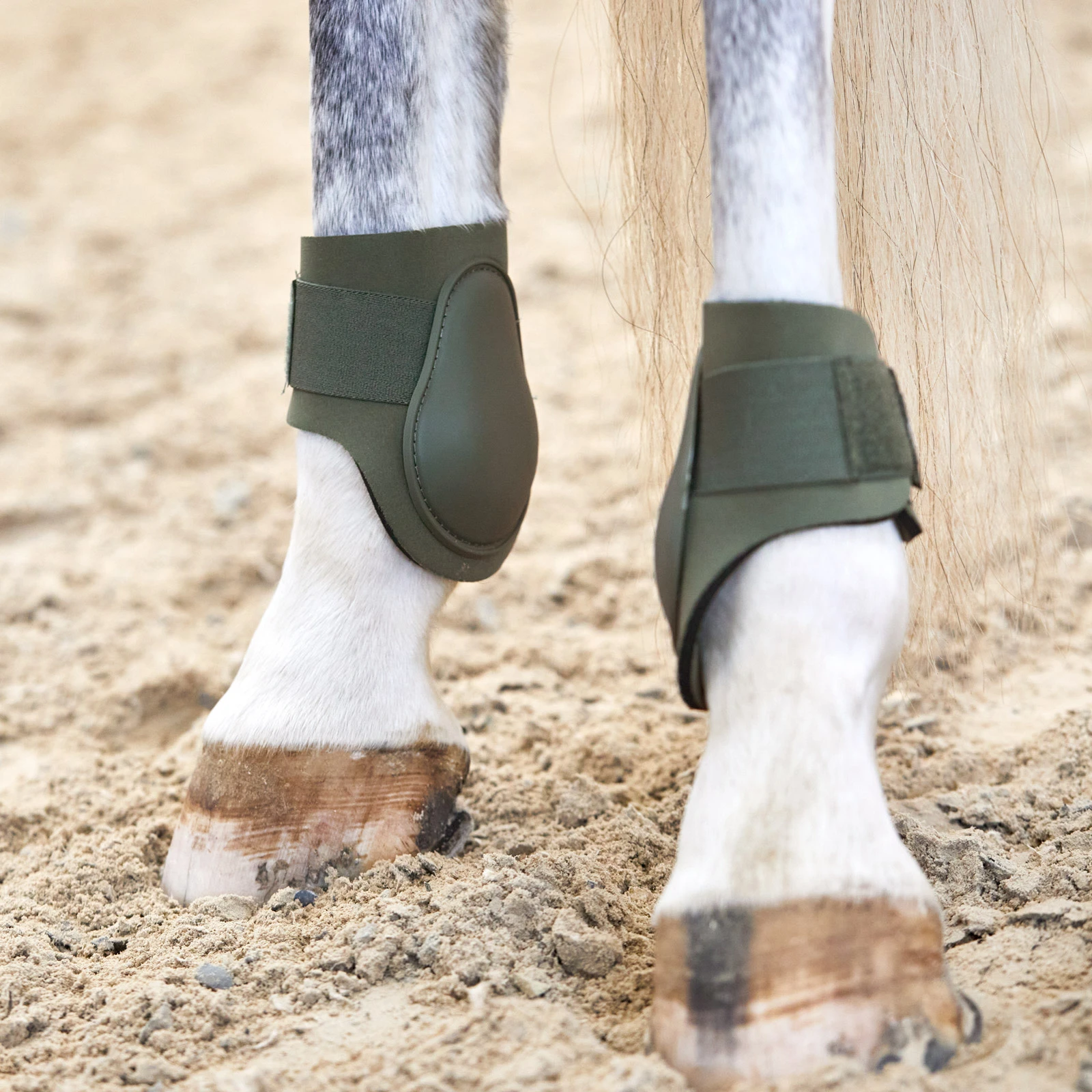 Horze Adepto Fetlock Boots - Beetle Khaki Green 7 Horze Adepto Fetlock Boots - Beetle Khaki Green - Image 5