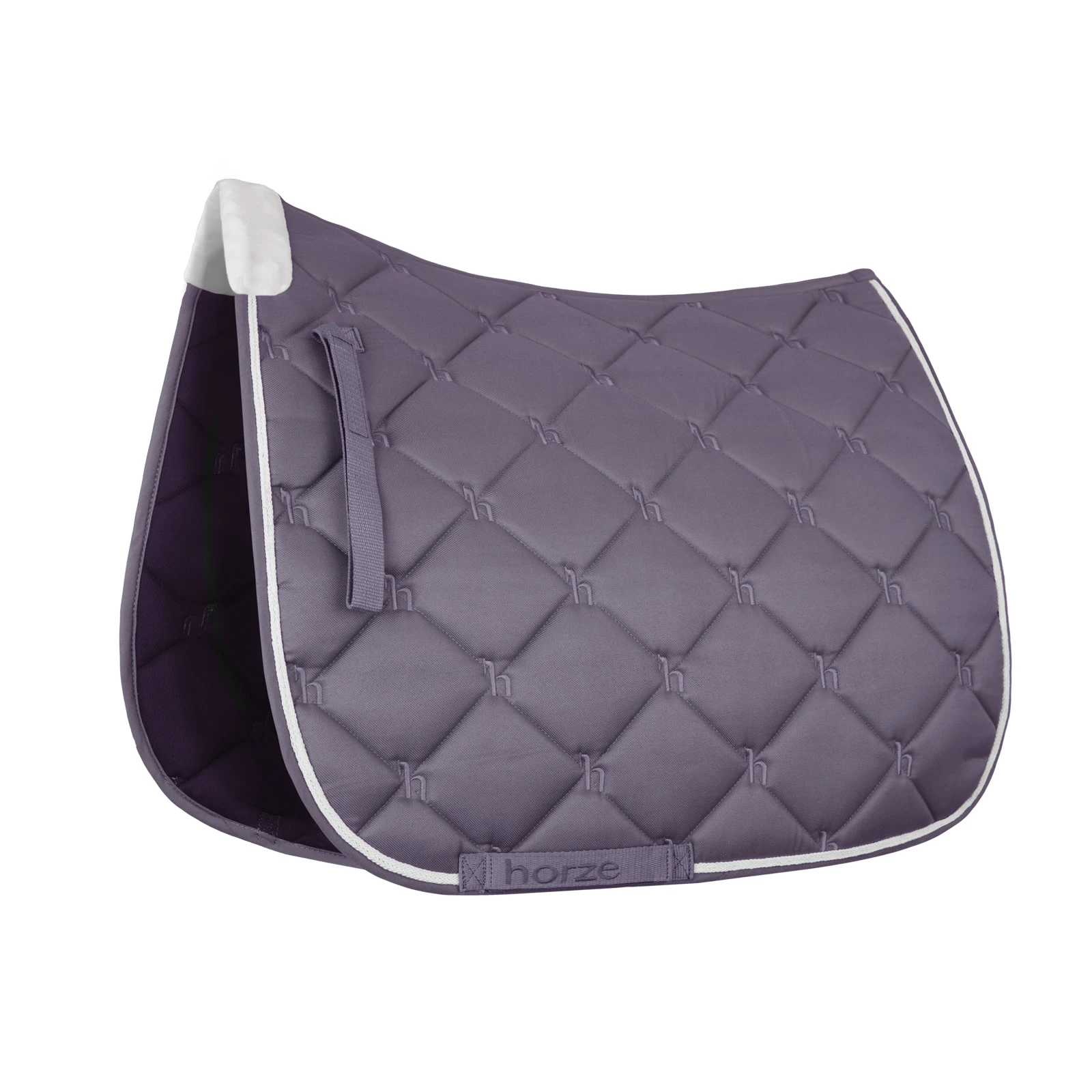 Horze Ghent Quick Dry Dressage Saddle Pad With Faux Fur - Arctic Blue 8 Horze Ghent Quick Dry Dressage Saddle Pad With Faux Fur - Arctic Blue - Image 6