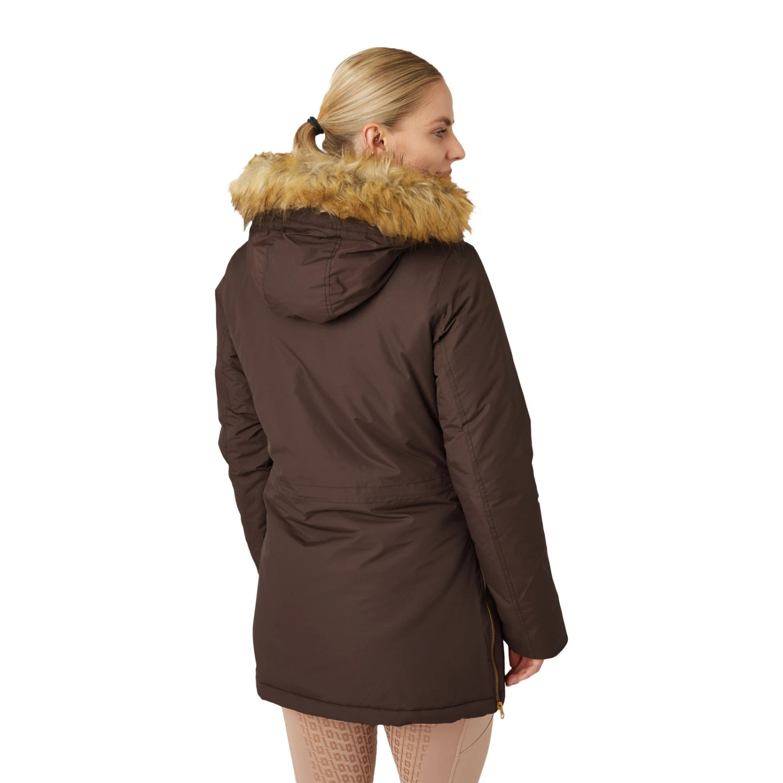 Horze Mikaela Womens Parka Winter Jacket - Chocolate Martini 10 Horze Mikaela Womens Parka Winter Jacket - Chocolate Martini - Image 8