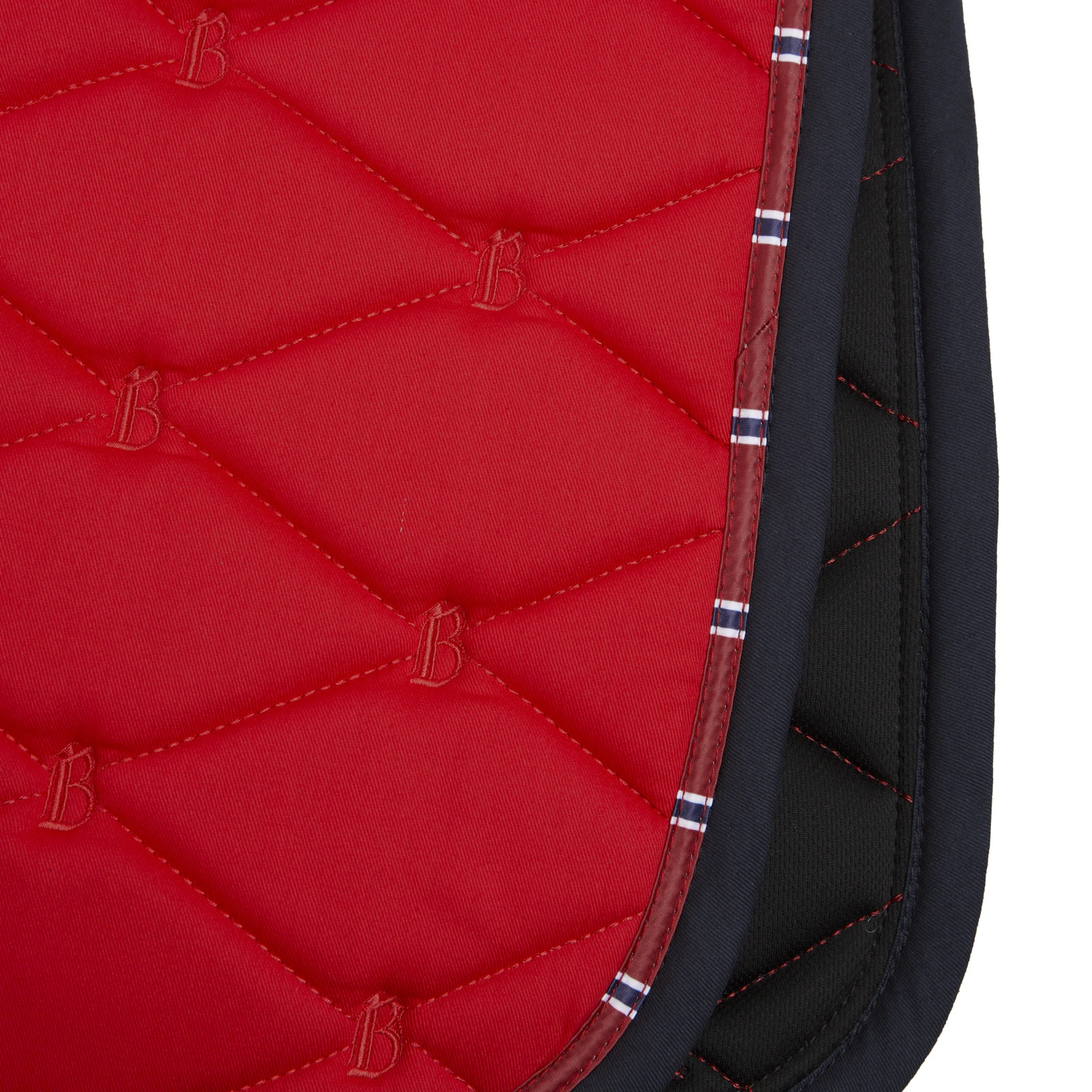 B Vertigo Amory Dressage Saddle Pad - Barberry Red 4 B Vertigo Amory Dressage Saddle Pad - Barberry Red - Image 2