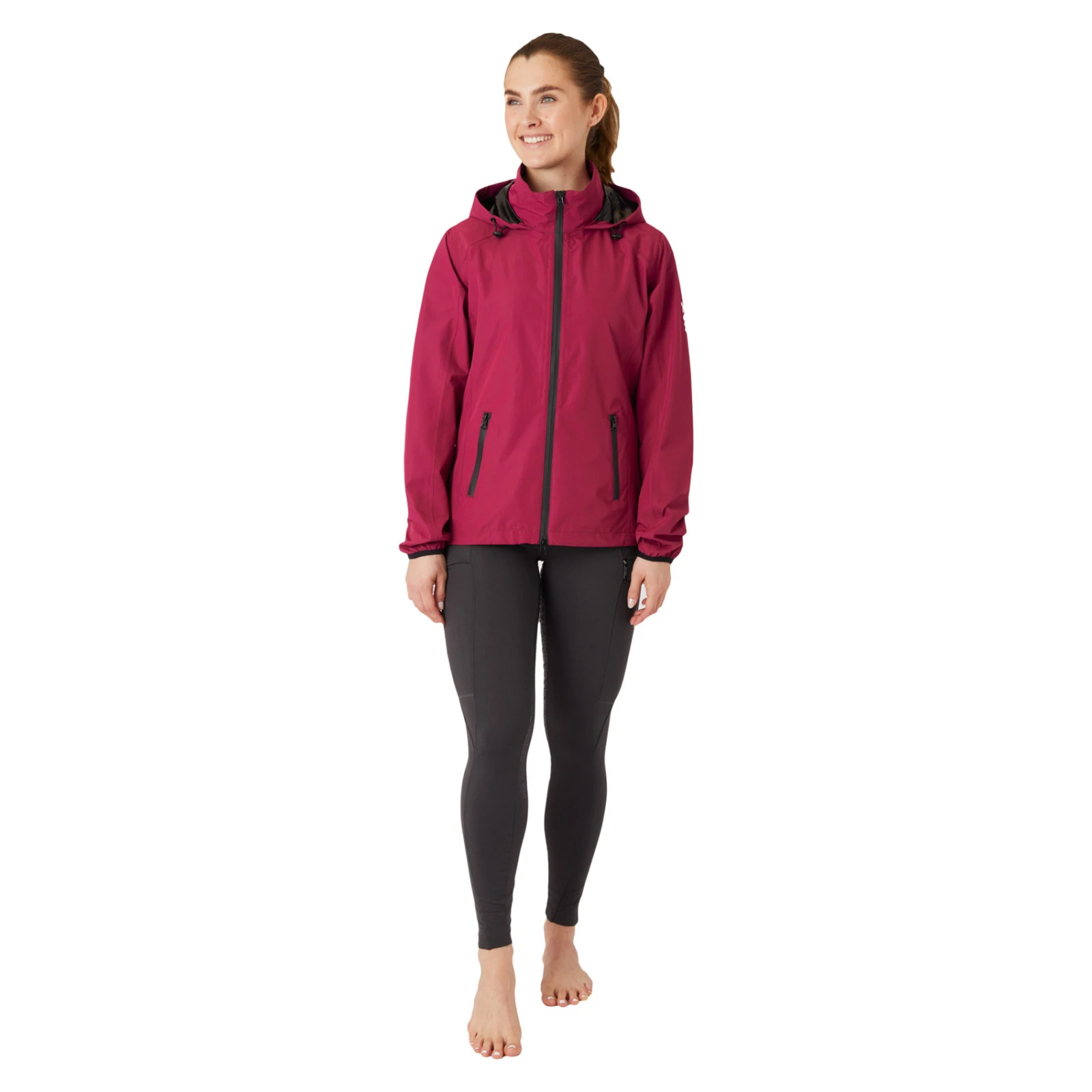 Horze Stella Waterproof Shell Jacket - Anemone Dark Pink 7 Horze Stella Waterproof Shell Jacket - Anemone Dark Pink - Image 5