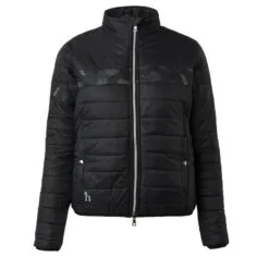 Horze Luminox Womens Padded Jacket With Reflective Print - Black