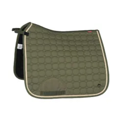 B Vertigo Zurich Dressage Saddle Pad - Beetle Khaki Green