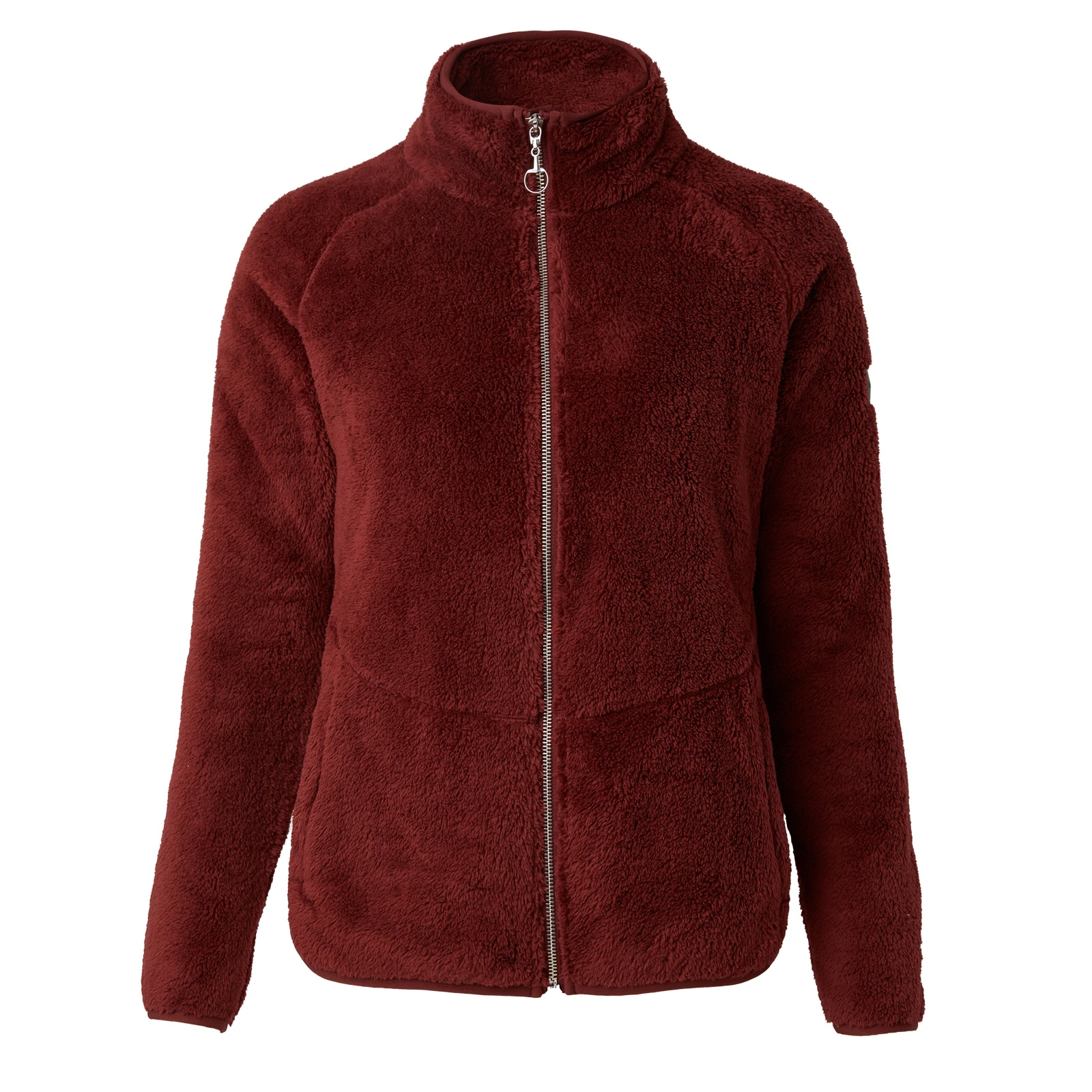 Horze Merida Womens Fleece Jacket - Merlot 3 Horze Merida Womens Fleece Jacket - Merlot