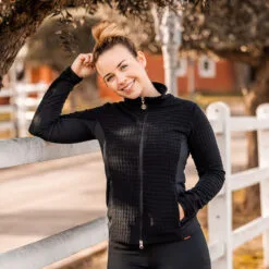 B Vertigo Darcey Womens Breathable Mesh And Fleece Jacket - Anthracite Grey -Equinavia Shop 57da5e12 37ee 4a25 a34f a1d36a7f6a6a33737 ANT 56e18e5b903f9e45805cb57dee431a1126446f3e