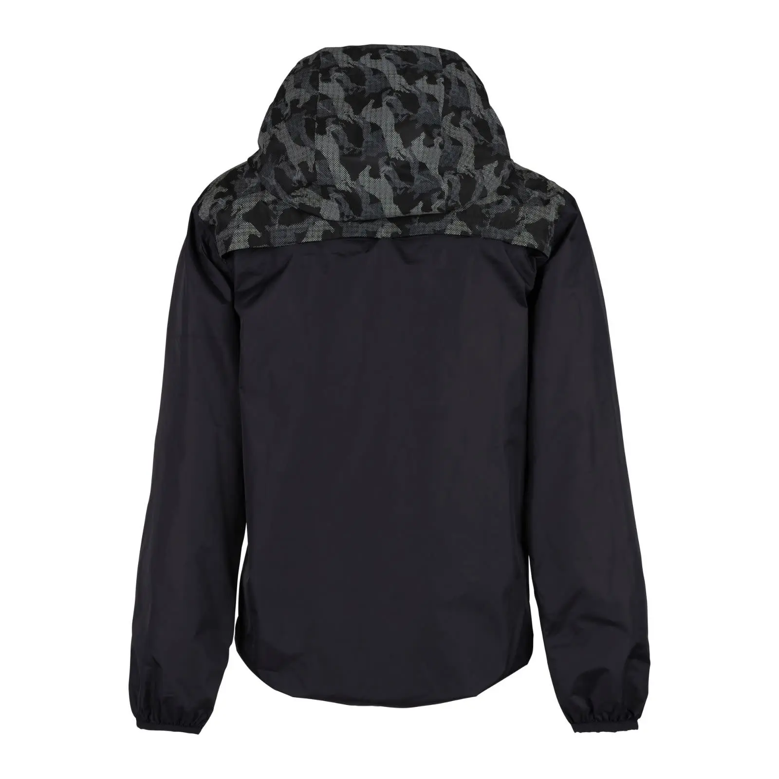 Horze Odette Limited Edition Reflective Rain Jacket W/ Print - Black 4 Horze Odette Limited Edition Reflective Rain Jacket W/ Print - Black - Image 2