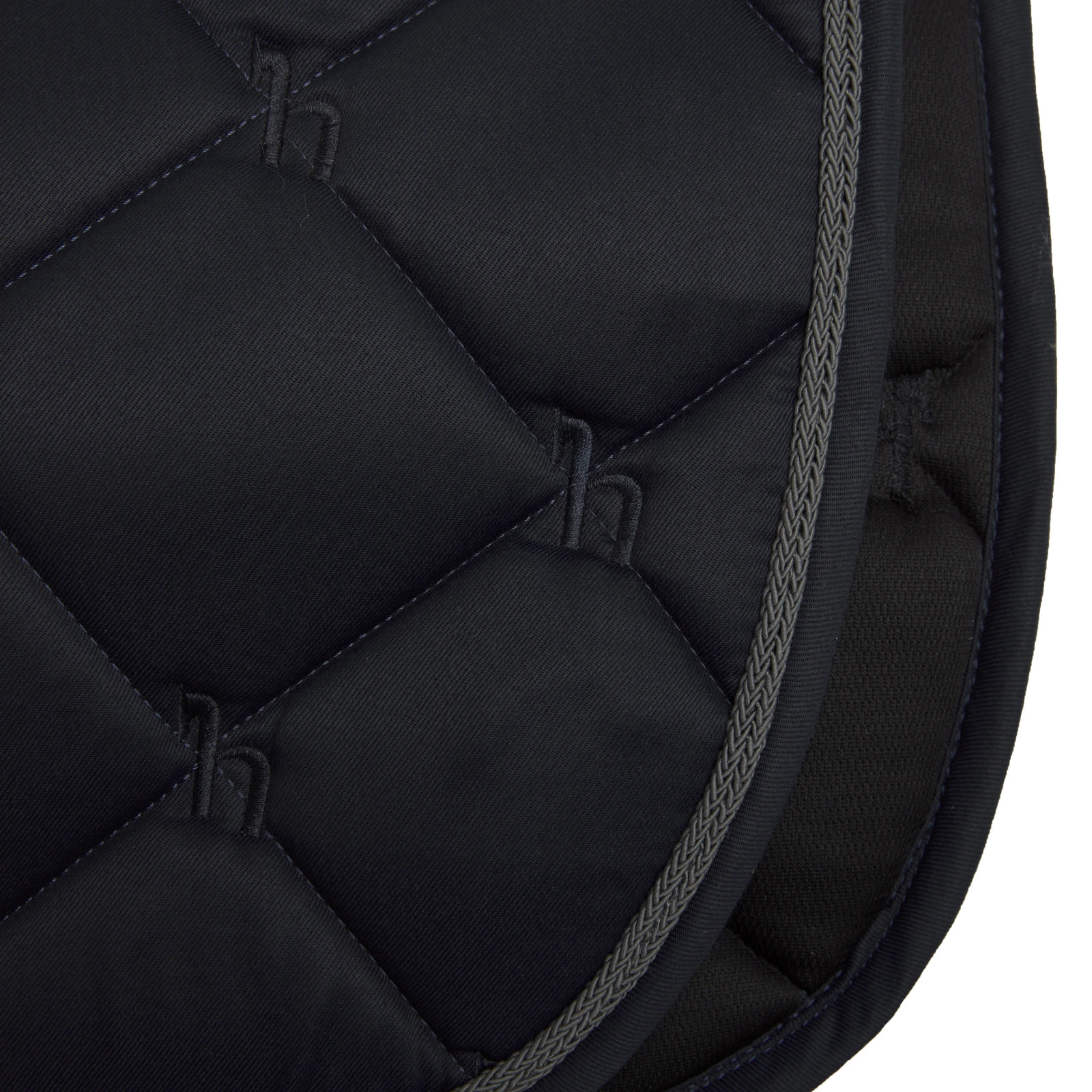 Horze Ghent Quick Dry Dressage Saddle Pad With Faux Fur - Dark Navy 4 Horze Ghent Quick Dry Dressage Saddle Pad With Faux Fur - Dark Navy - Image 2