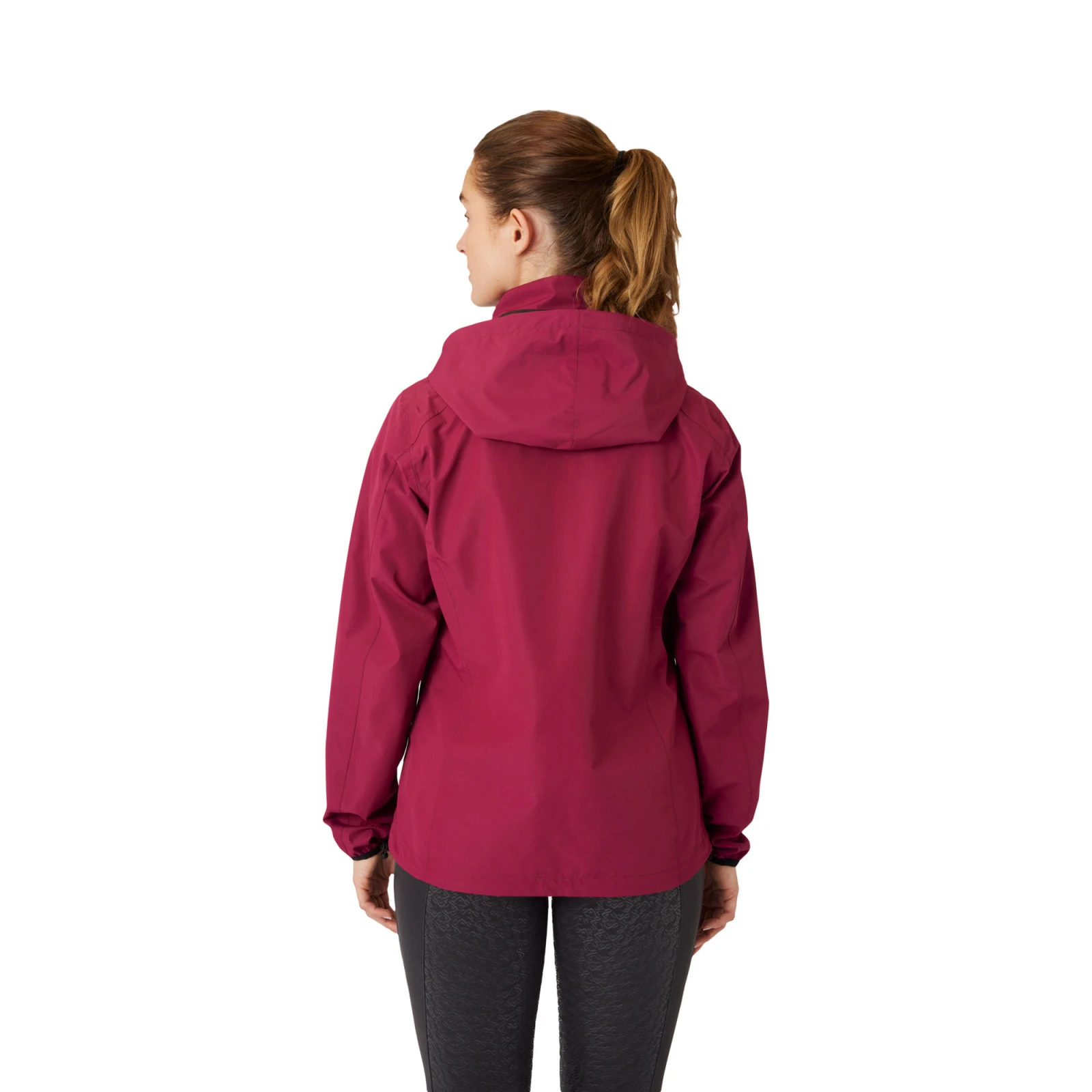 Horze Stella Waterproof Shell Jacket - Anemone Dark Pink 8 Horze Stella Waterproof Shell Jacket - Anemone Dark Pink - Image 6