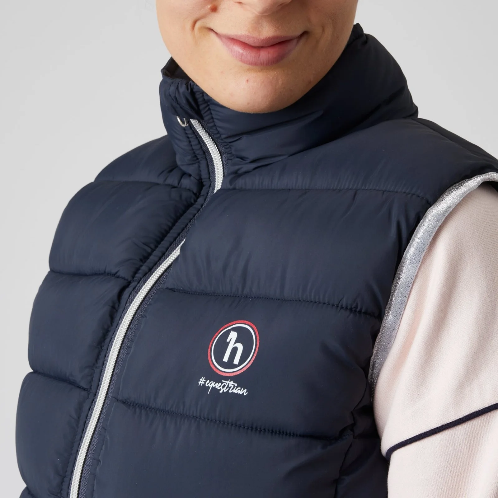 Horze Janea Young Rider Padded Vest - Dark Navy 5 Horze Janea Young Rider Padded Vest - Dark Navy - Image 3