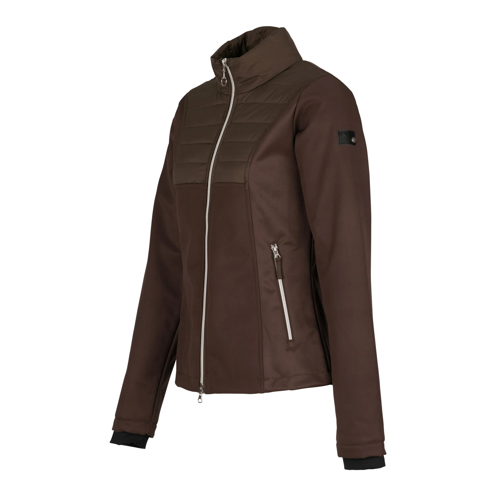 Horze Maeve Womens Softshell Hybrid Jacket - Chocolate Chip Brown 3 Horze Maeve Womens Softshell Hybrid Jacket - Chocolate Chip Brown