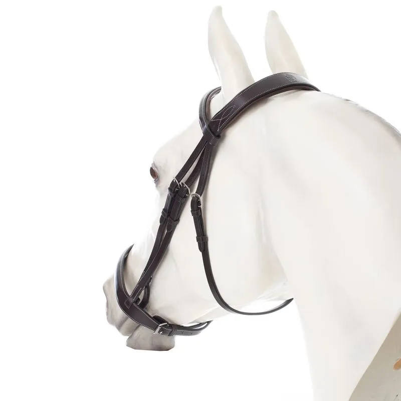 Equinavia Valkyrie Wide Noseband Hunter Bridle W/Reins - Chocolate Brown 4 Equinavia Valkyrie Wide Noseband Hunter Bridle W/Reins - Chocolate Brown - Image 2