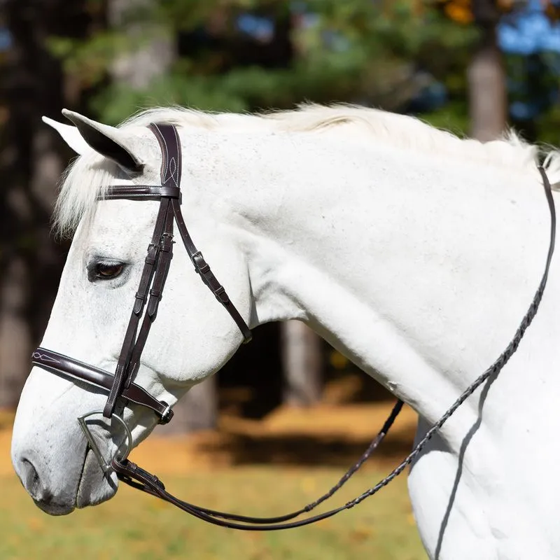 Equinavia Valkyrie Wide Noseband Hunter Bridle W/Reins - Chocolate Brown 6 Equinavia Valkyrie Wide Noseband Hunter Bridle W/Reins - Chocolate Brown - Image 4