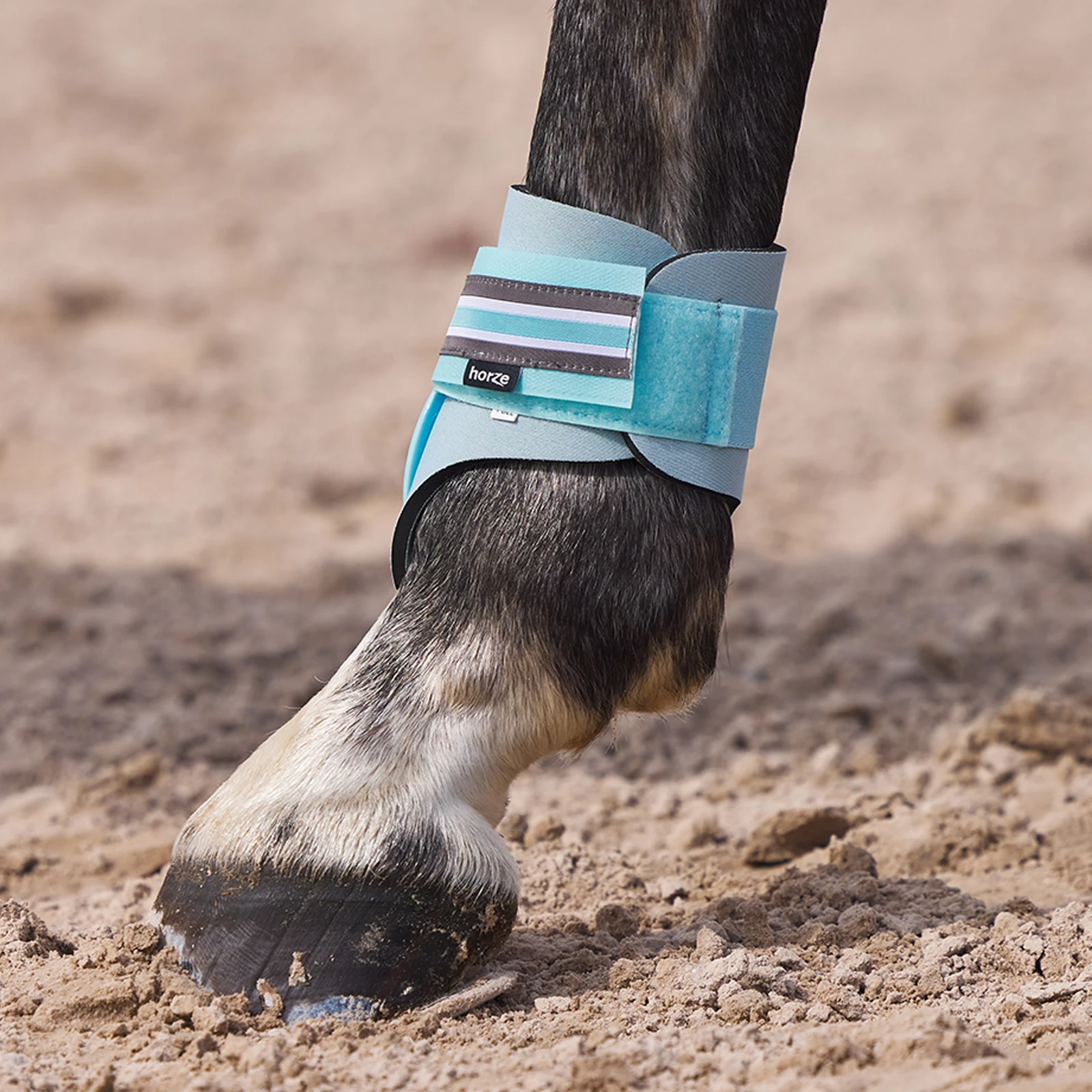 Horze Adepto Fetlock Boots - Canal Blue 7 Horze Adepto Fetlock Boots - Canal Blue - Image 5