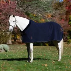 Equinavia Koselig Fleece Cooler - Navy/Brown