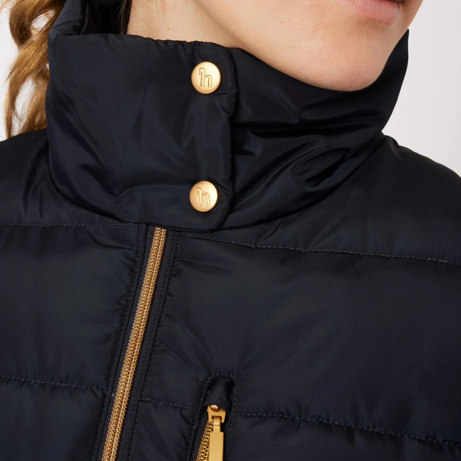 Horze Kiara Womens Padded Jacket - Dark Navy 9 Horze Kiara Womens Padded Jacket - Dark Navy - Image 7