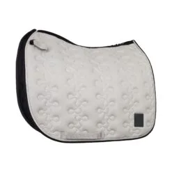 Horze Smoky Twilight Air Mesh Dressage Saddle Pad - Quiet Grey