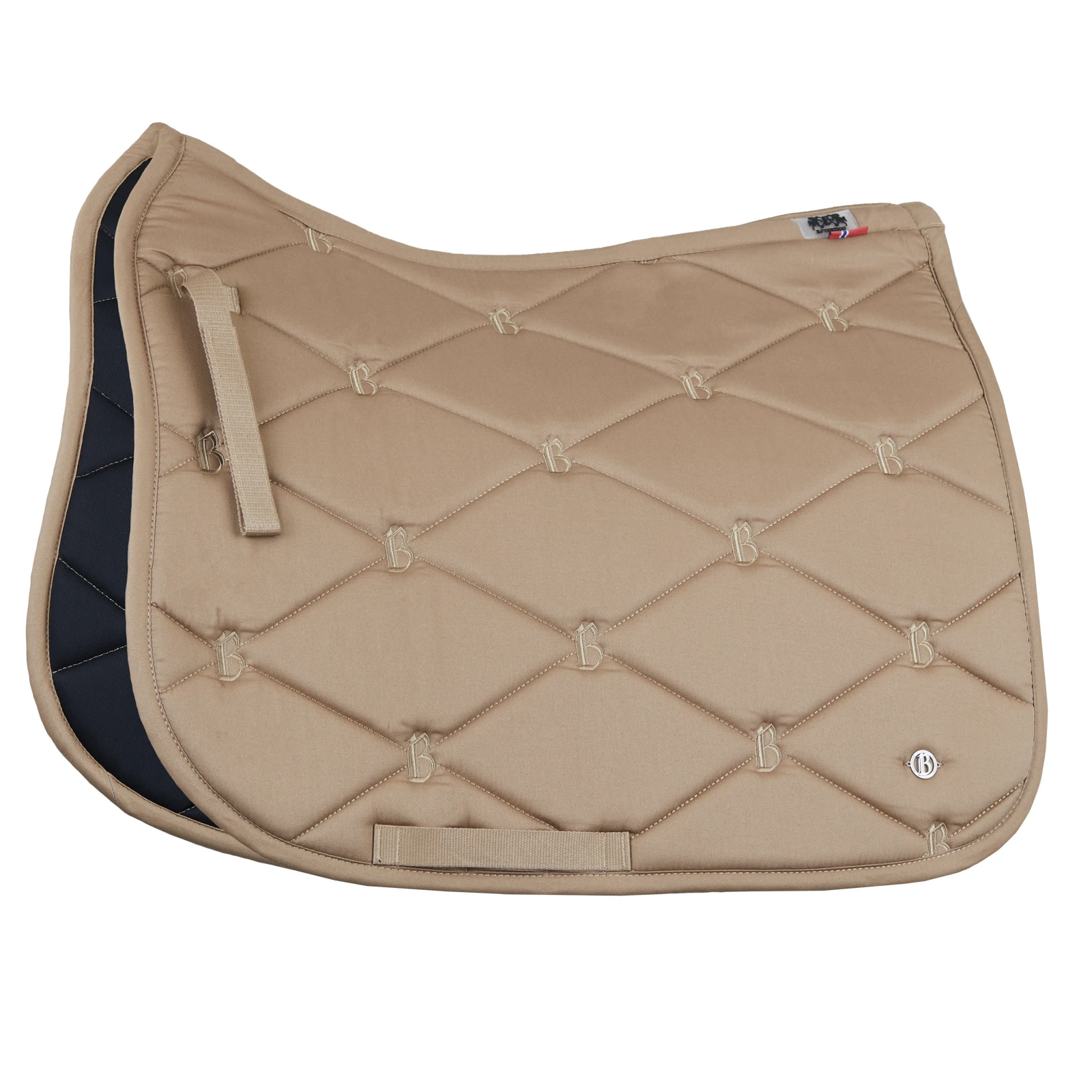 B Vertigo Laurel Quick Dry Dressage Saddle Pad - Tiger's Eye Brown 3 B Vertigo Laurel Quick Dry Dressage Saddle Pad - Tiger's Eye Brown