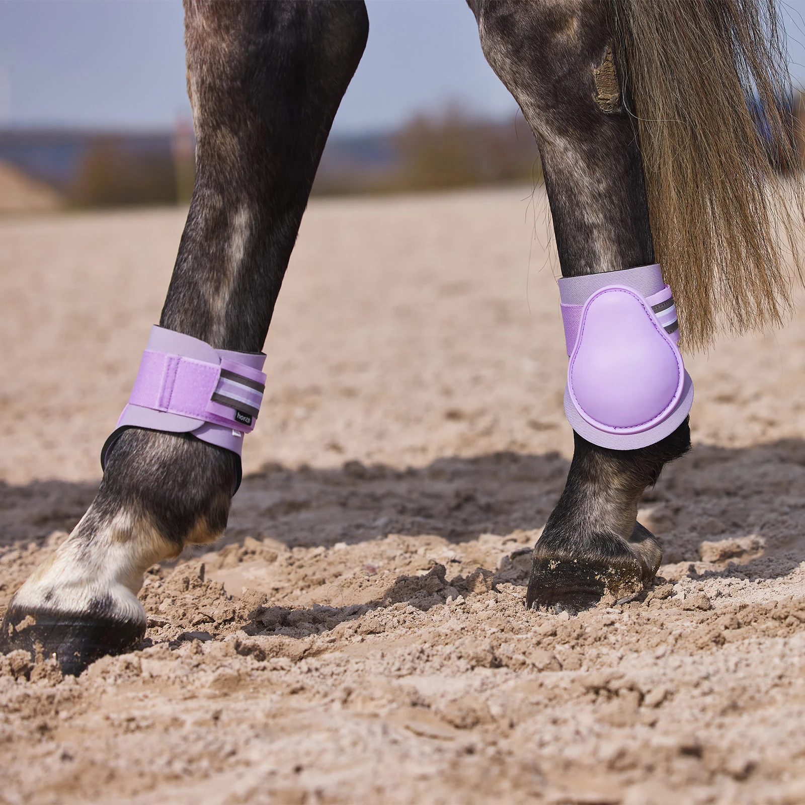 Horze Adepto Fetlock Boots - Languid Lavender Purple 4 Horze Adepto Fetlock Boots - Languid Lavender Purple - Image 2